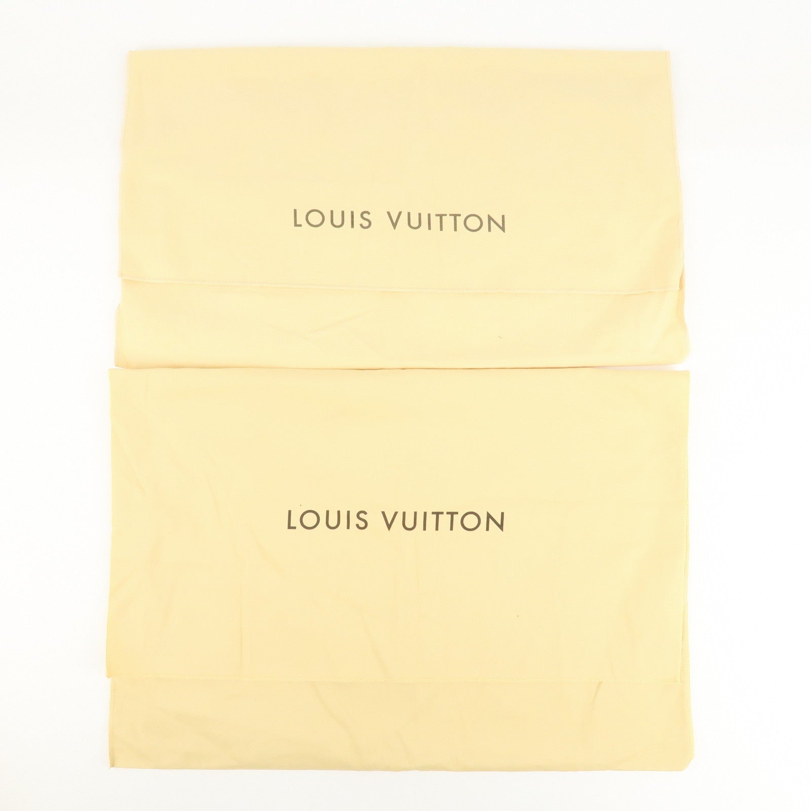 Louis Vuitton Set Of 10 Dust Bag Flap Style Beige Used