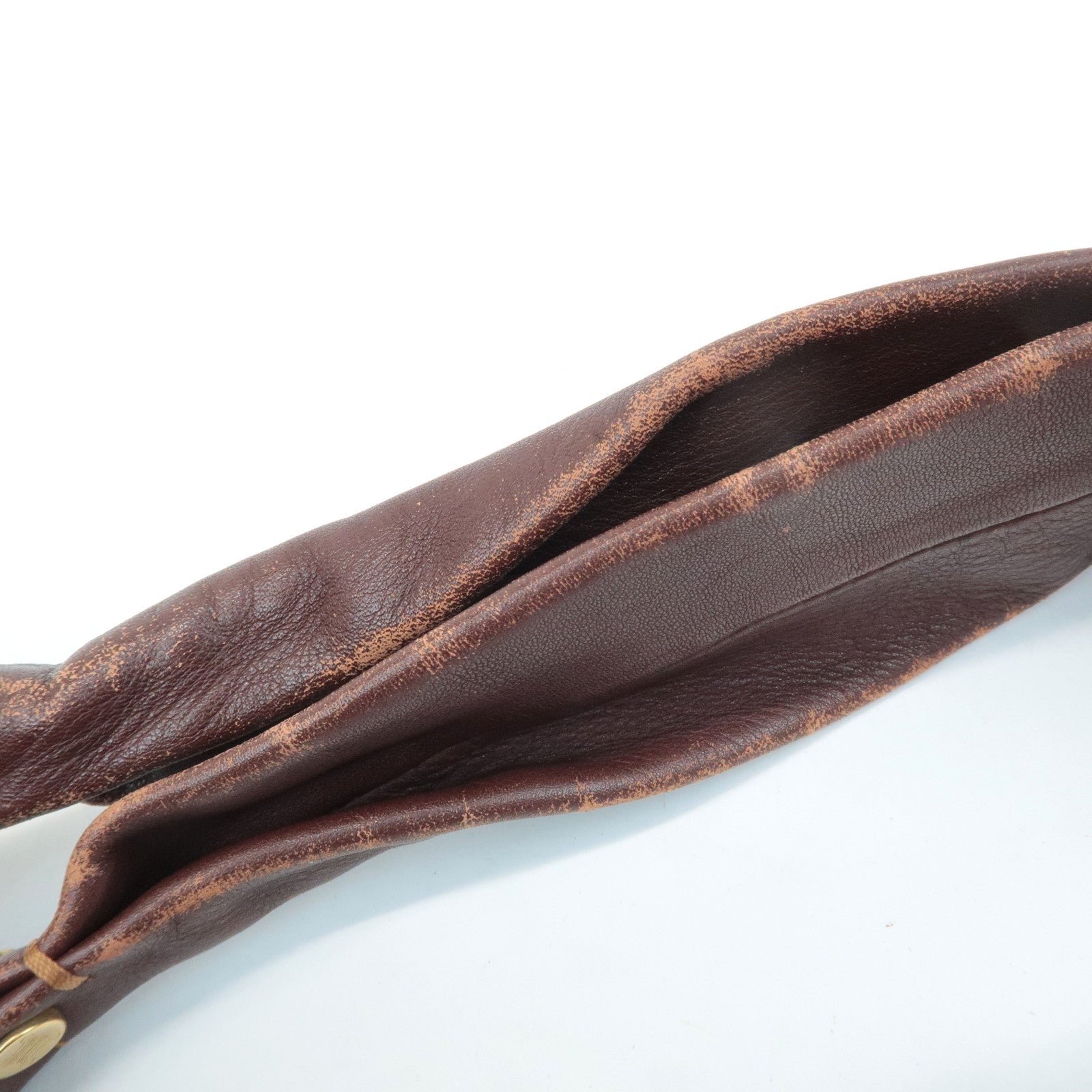 CELINE Macadam Denim Leather Bitter Sweet Shoulder Bag Used