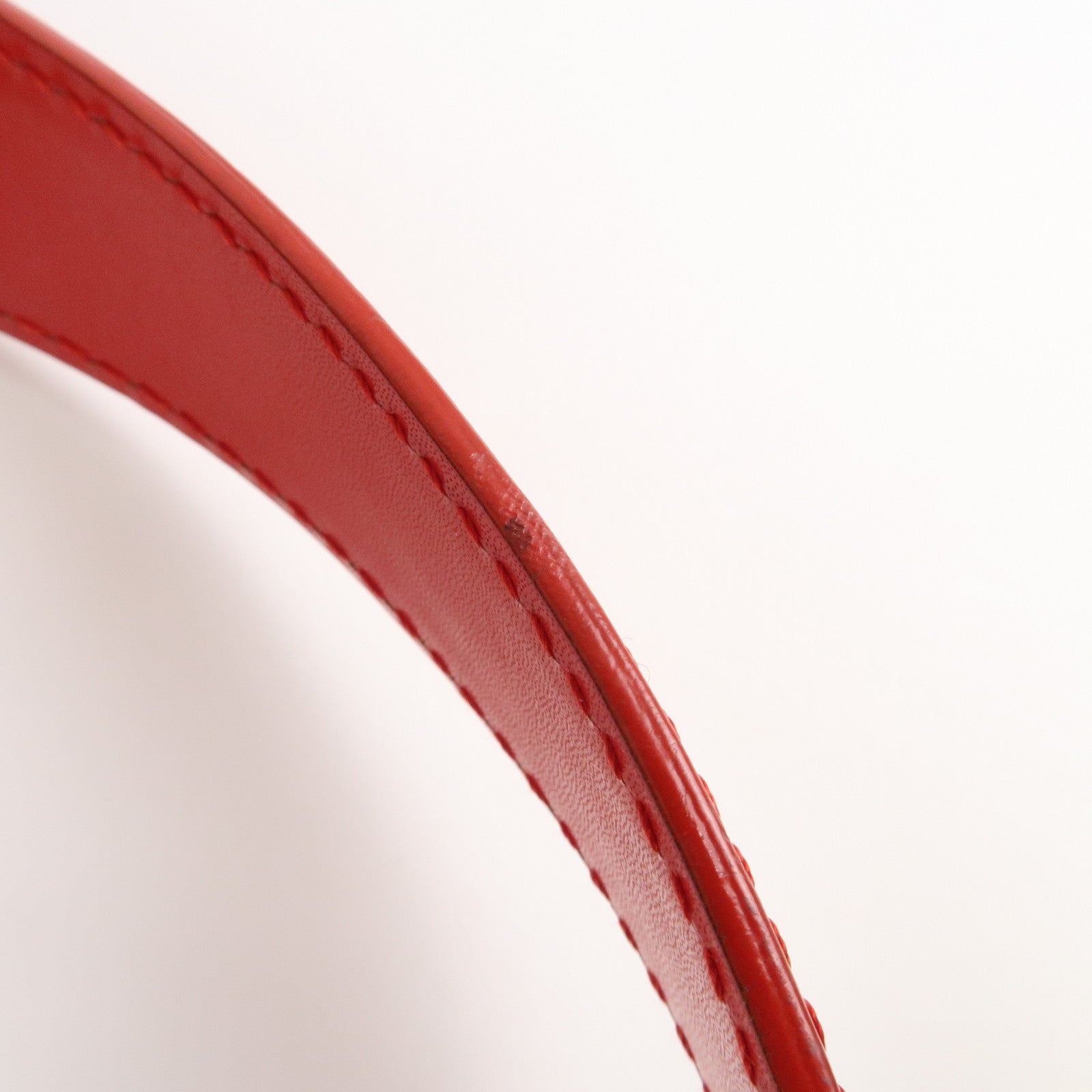 CHANEL New Travel Line Nylon Jacquard Leather Tote Bag Red A15991 Used