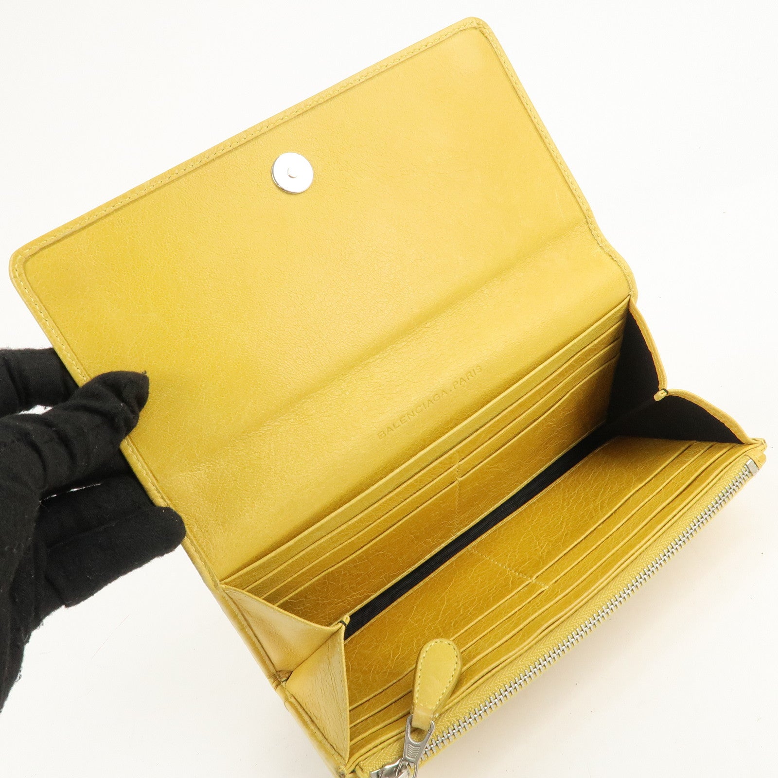 BALENCIAGA Giant Set of 2 Long Wallet 233599 253054 Used
