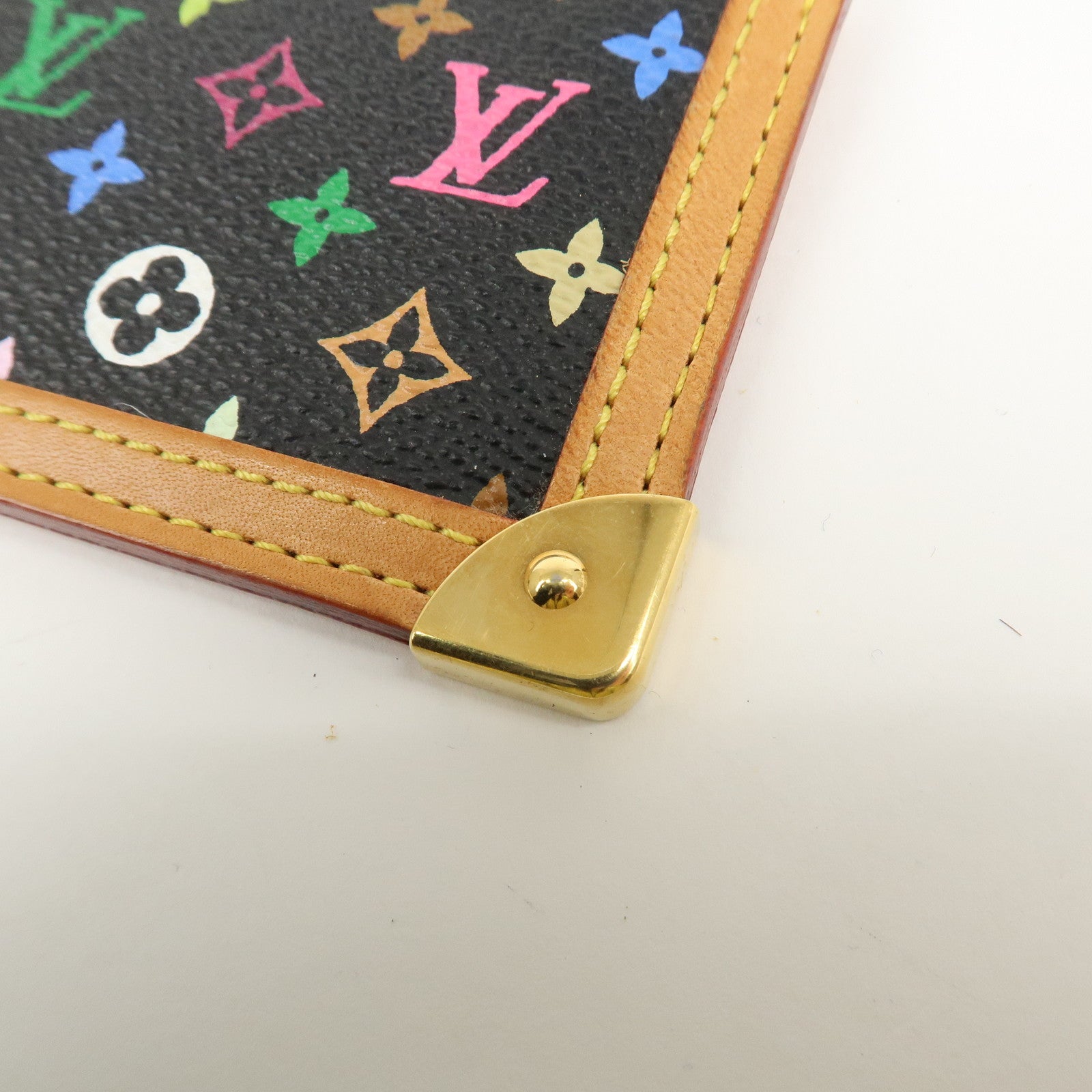 Louis Vuitton Monogram Multicolor Pochette Cles Noir M92654 Used