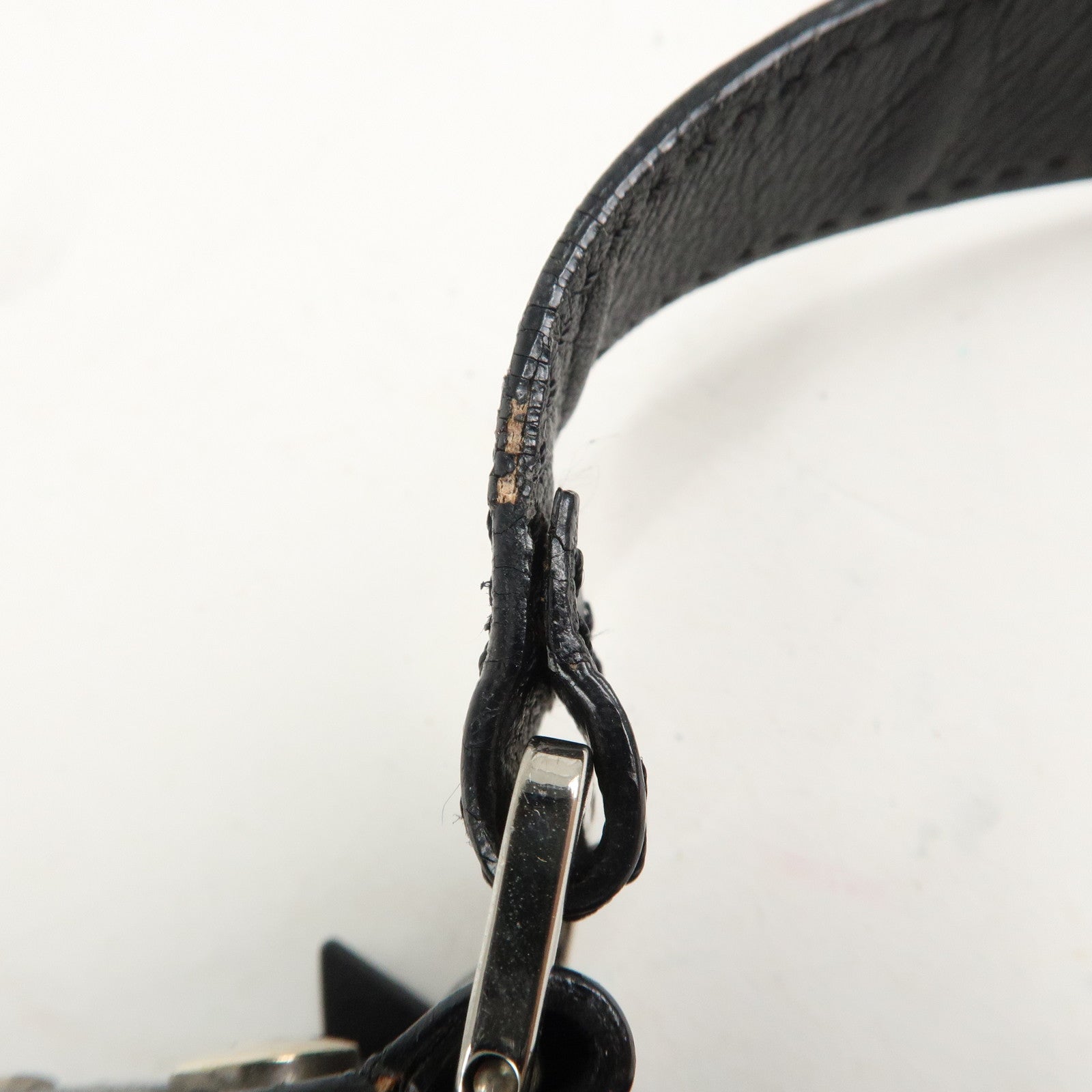 Christian Dior Trotter Street Chic Canvas Leather Shoulder Bag Used