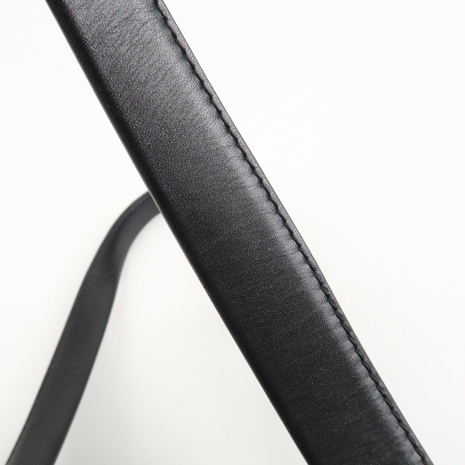 BVLGARI Logo Mania Canvas Leather Tote Bag Shoulder Bag Black Used