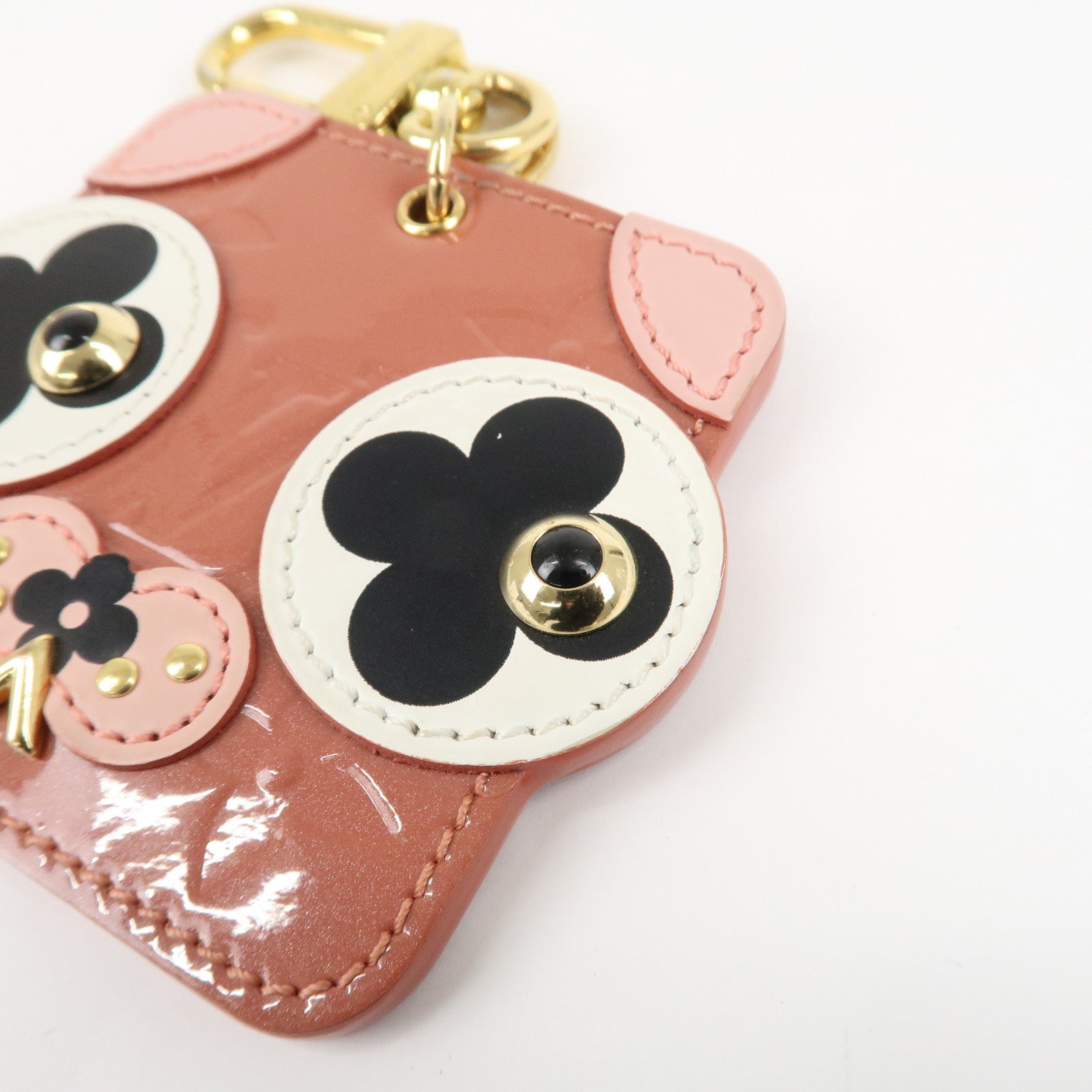 Louis Vuitton Monogram Vernis Porte Cles Animal Face M68217 Used
