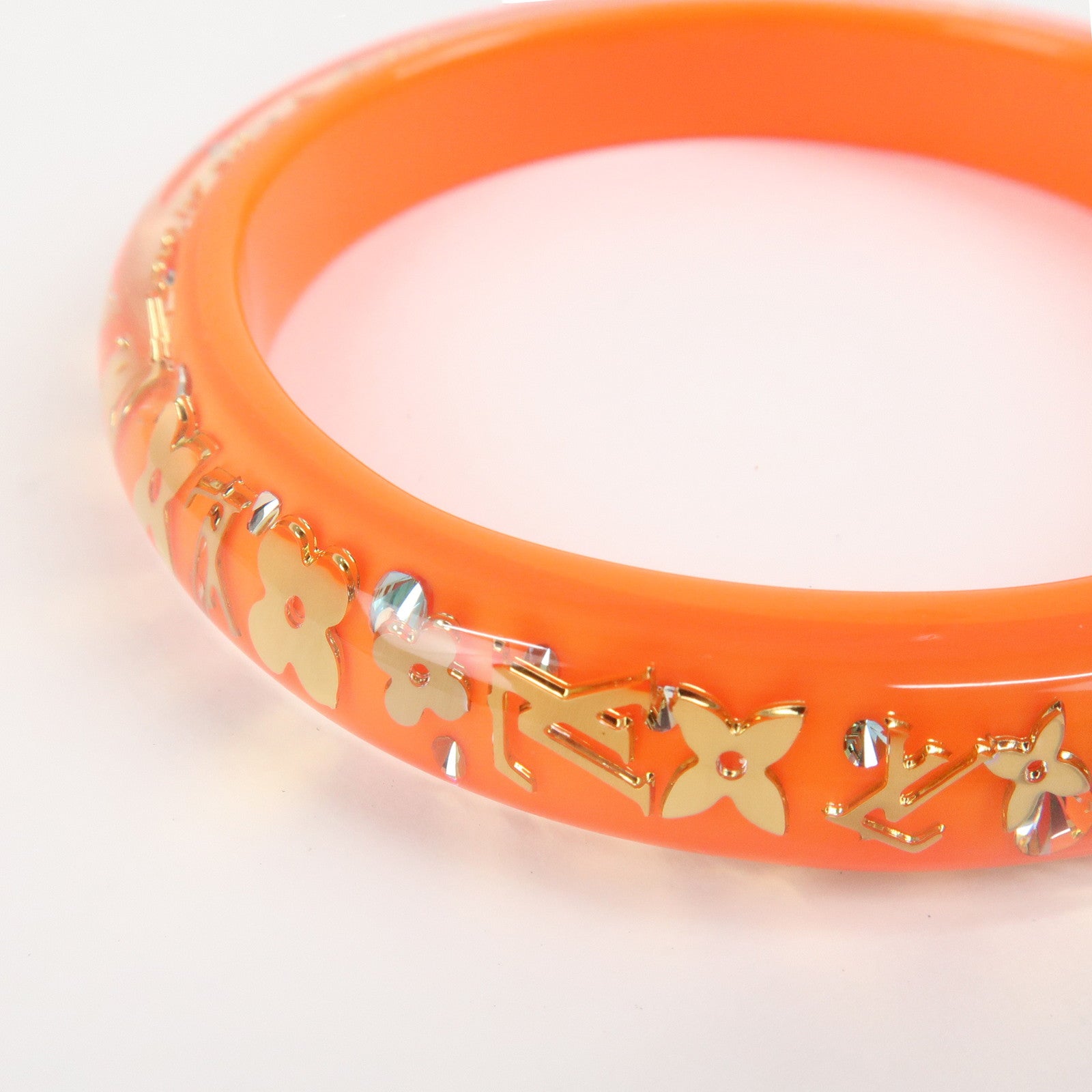 Louis Vuitton Bracelet Inclusion TPM Bangle Orange Used