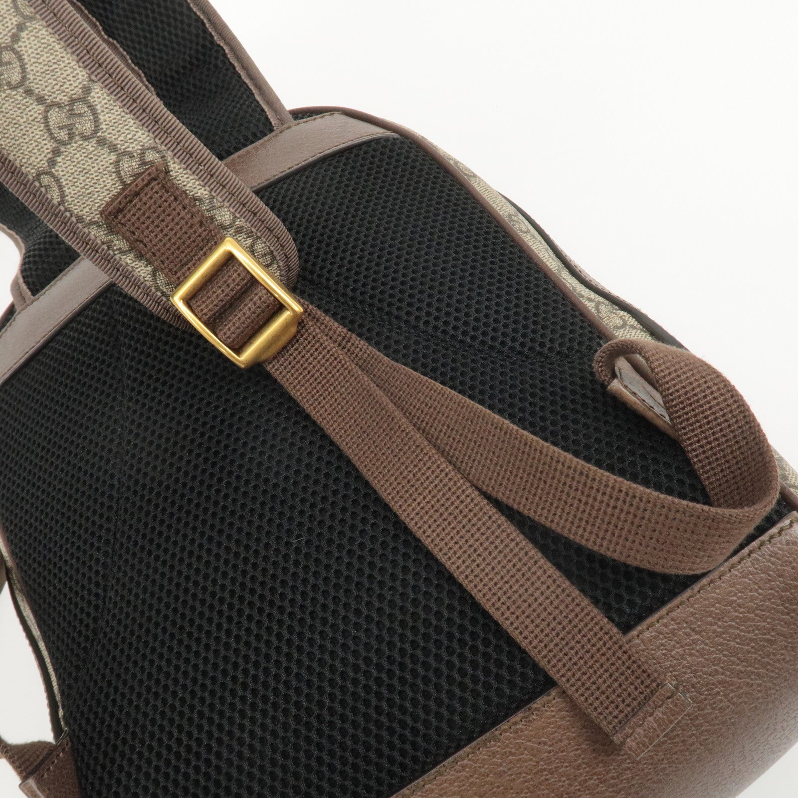 GUCCI Ophidia Sherry GG Supreme Leather Small Backpack 547965 Used