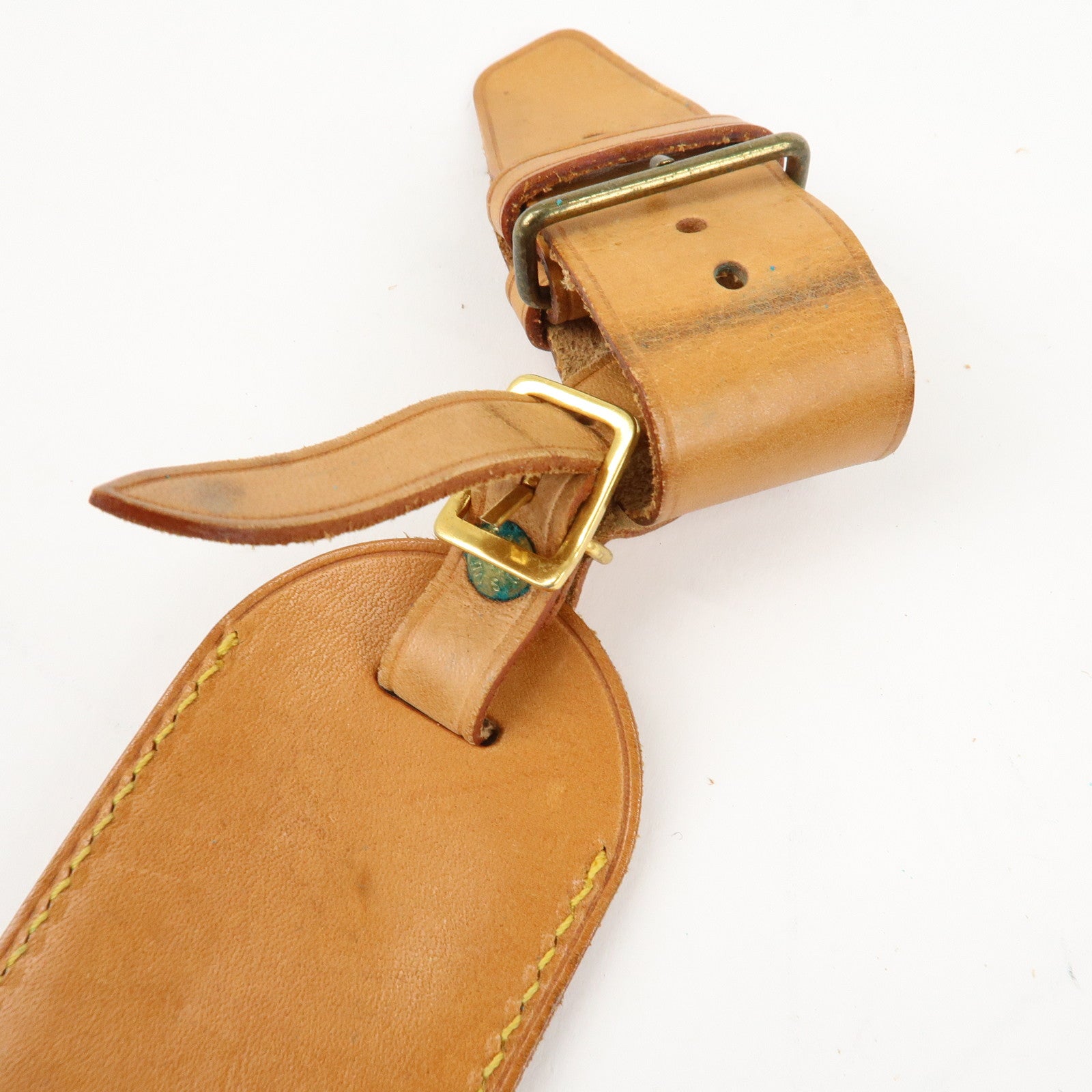 Louis Vuitton Set of 10 Leather Name Tag & Poignet Natural Used