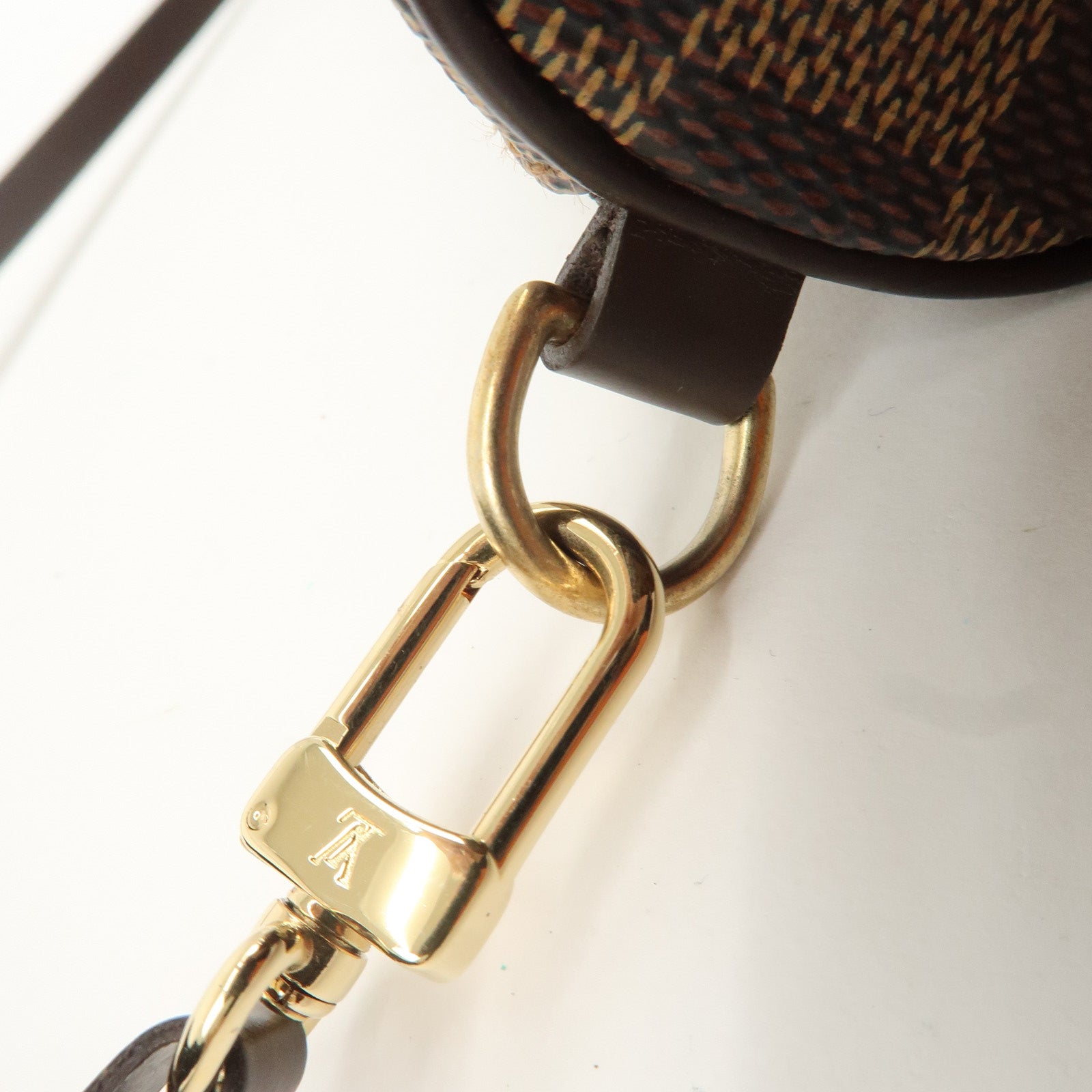 Louis Vuitton Damier Ebene Pouch for Papillon Bag Brown Used