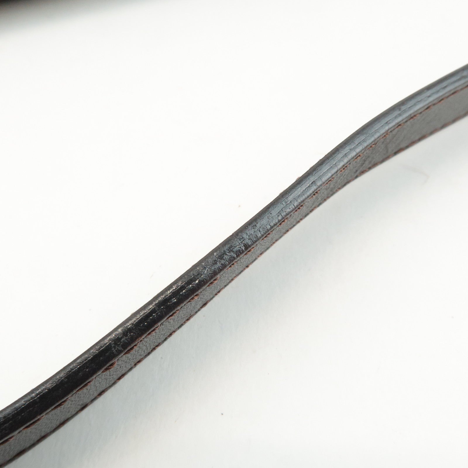 FENDI Mamma Baguette Zucca Canvas Shoulder Bag Brown Black 26424 Used