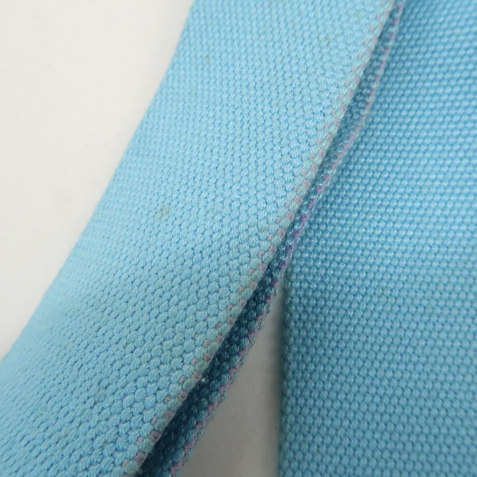 PRADA Canapa Mini Canvas 2Way Bag Light Blue 1BG439 Used