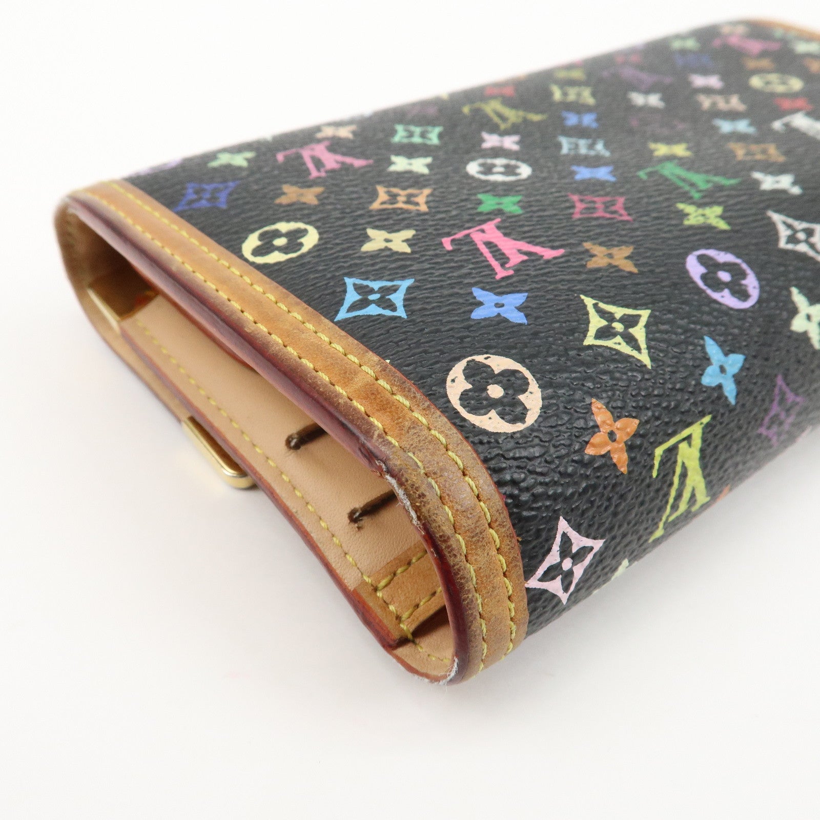 Louis Vuitton Multicolor Porte Trezor International Wallet M92658 Used