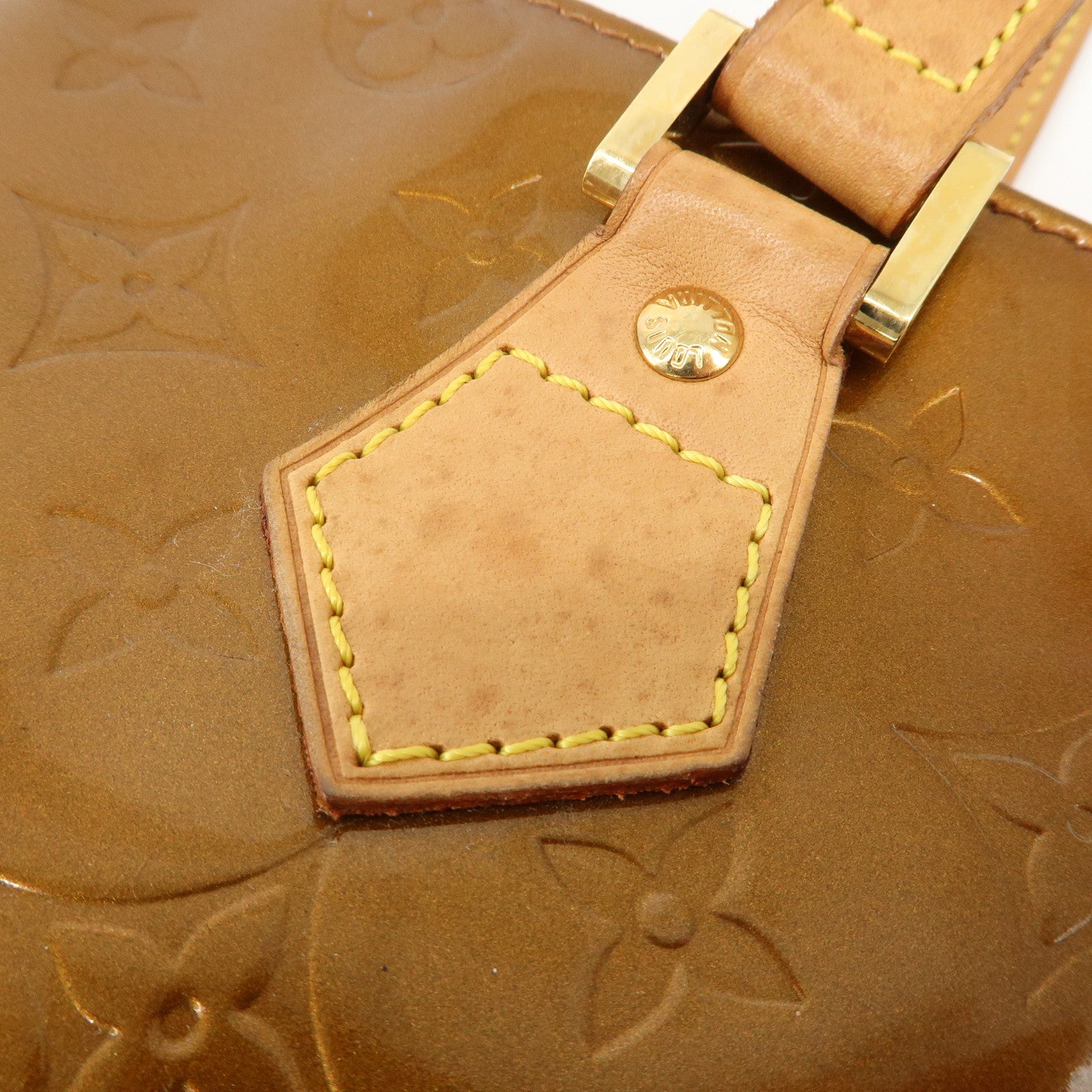 Louis Vuitton Monogram Vernis Houston Tote Bag Bronze M91122 Used