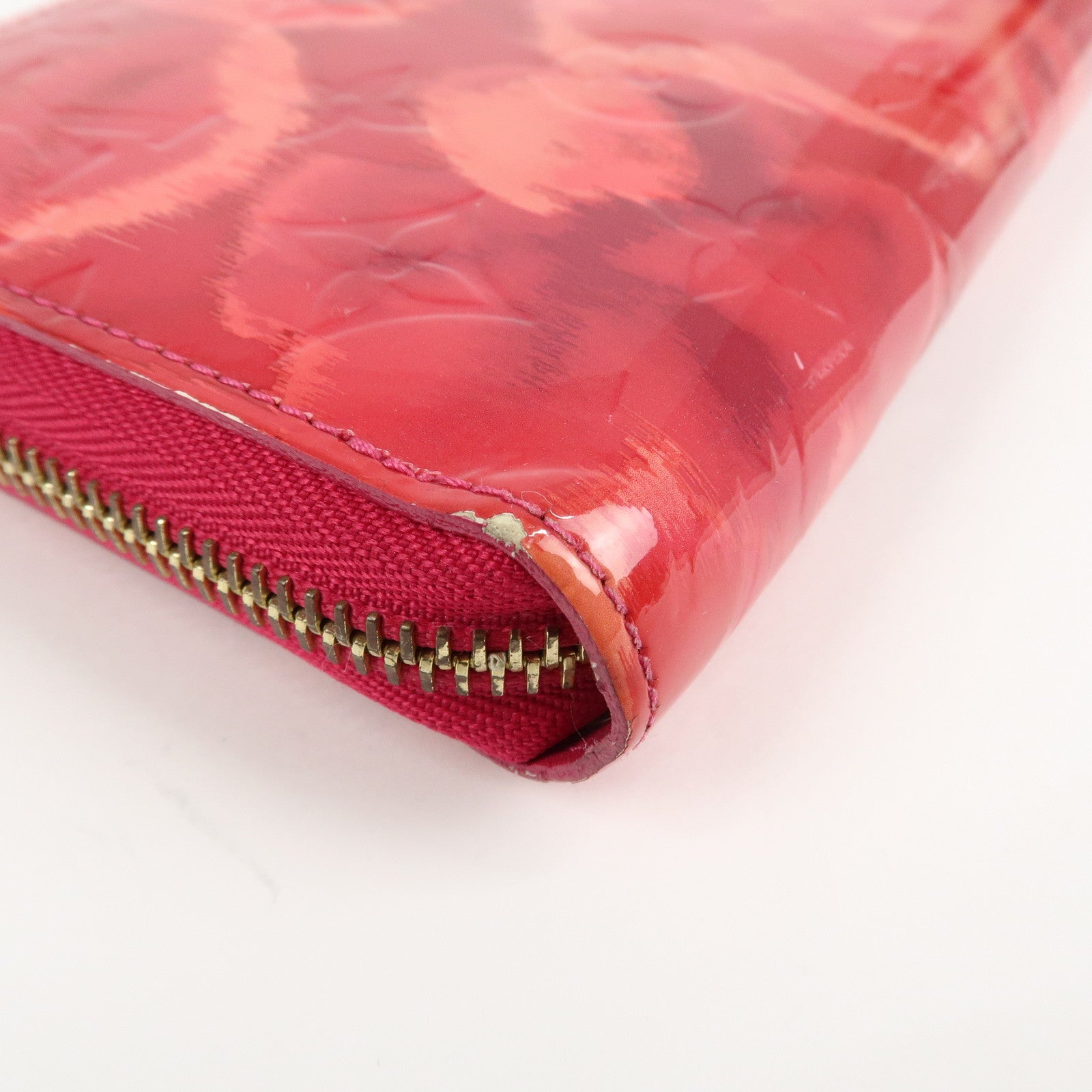 Louis Vuitton Monogram Vernis Ikat Flower Zippy Wallet M90019 Used