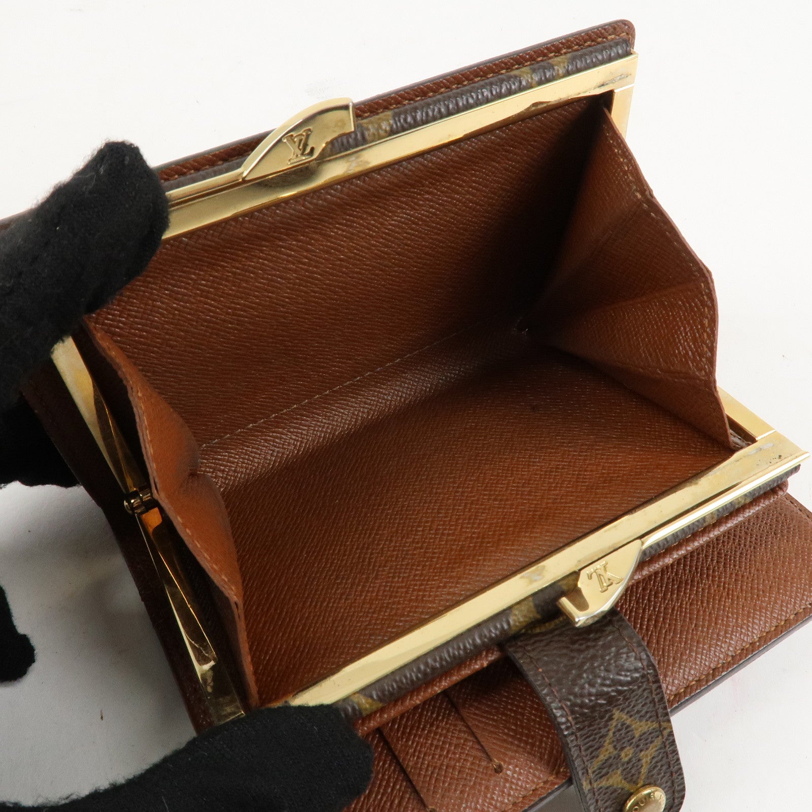 Louis Vuitton Monogram Set of 2 Porte Monnaie Billets Viennois Used