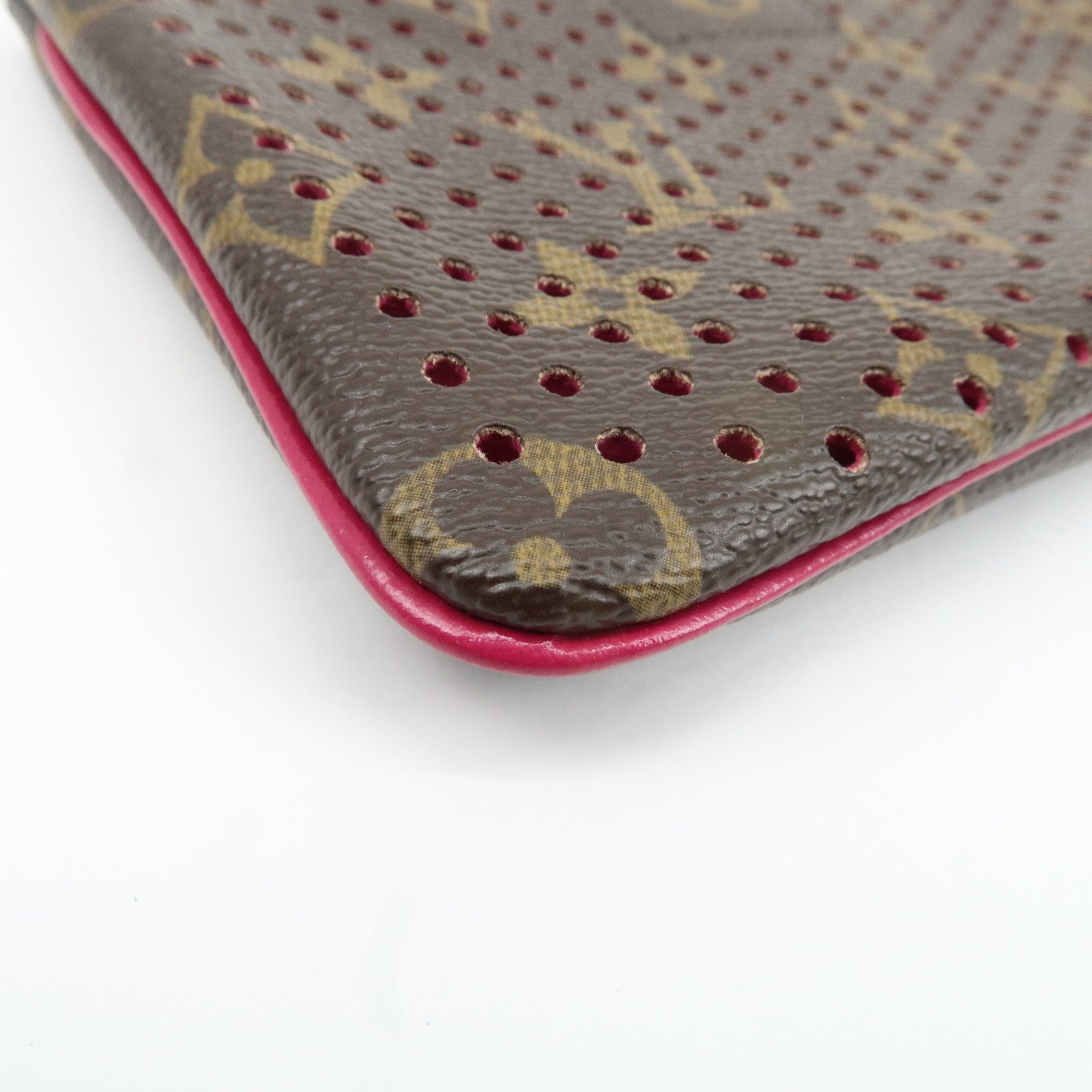Louis Vuitton Monogram Perforated Pochette Plat Pouch M95219 Used