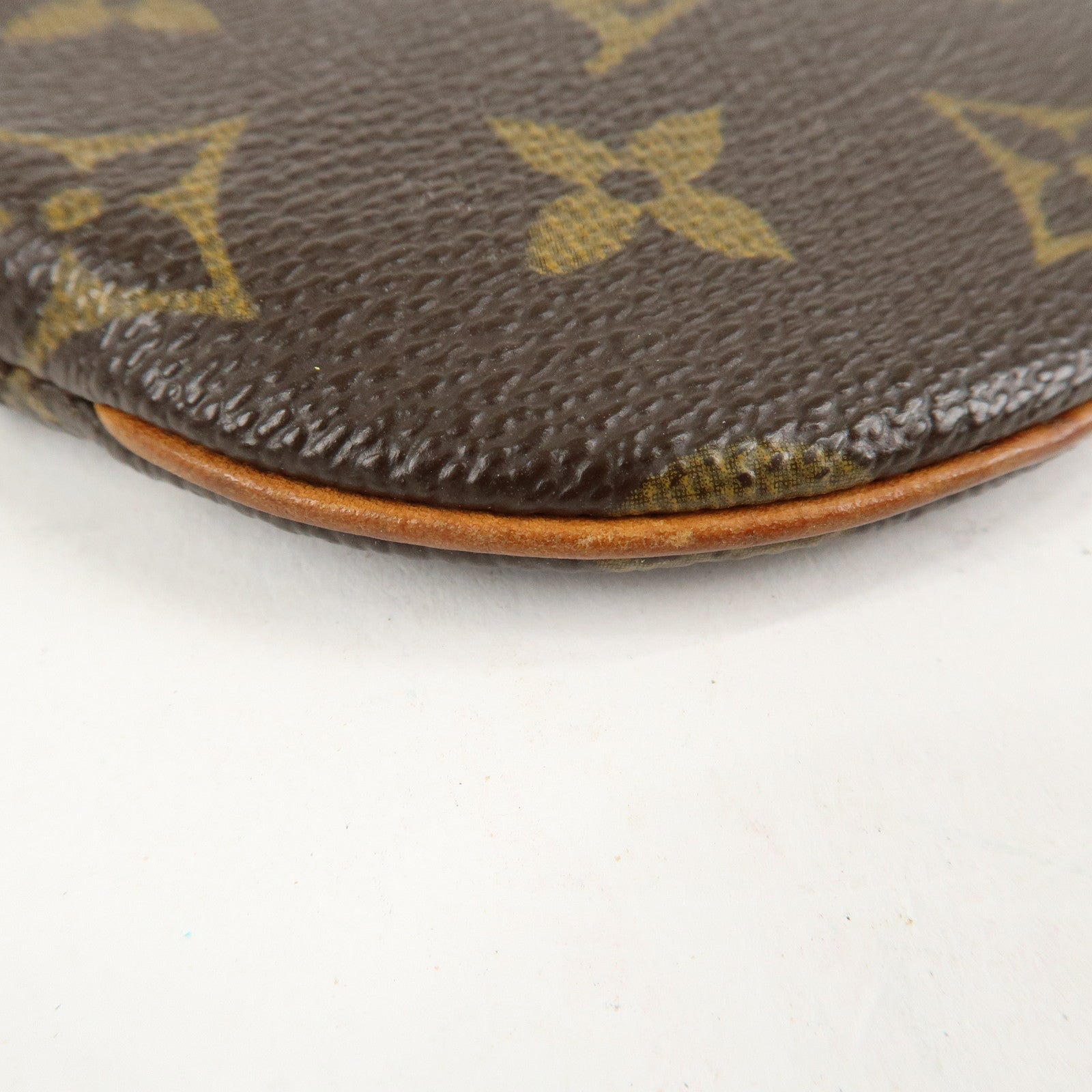 Louis Vuitton Monogram Porte Monnaie Rond Coin Case M61926 Used