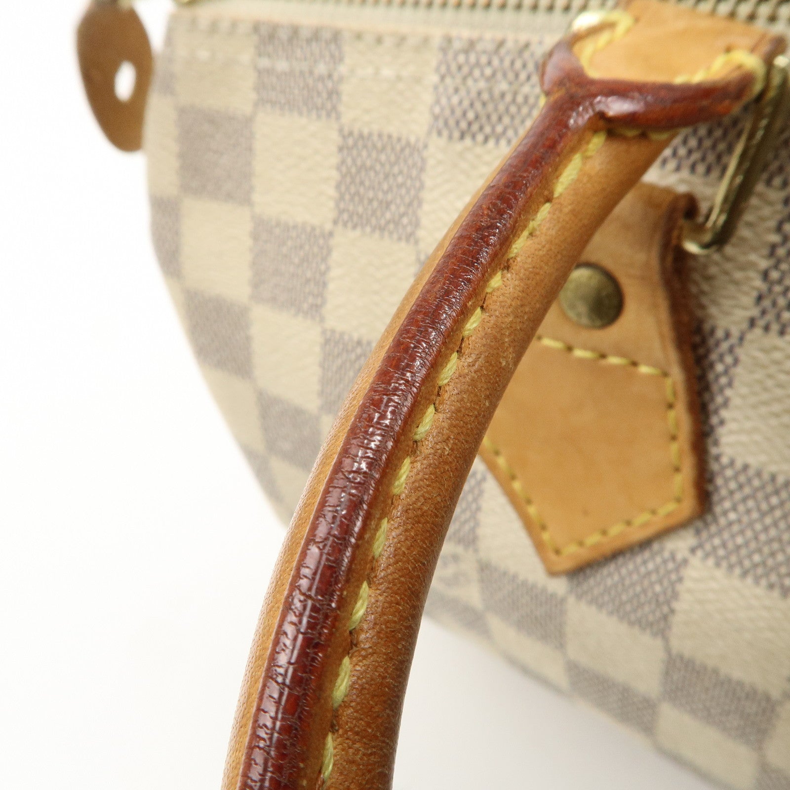 Louis Vuitton Damier Azur Speedy 30 Hand Bag Boston Bag N41533 Used
