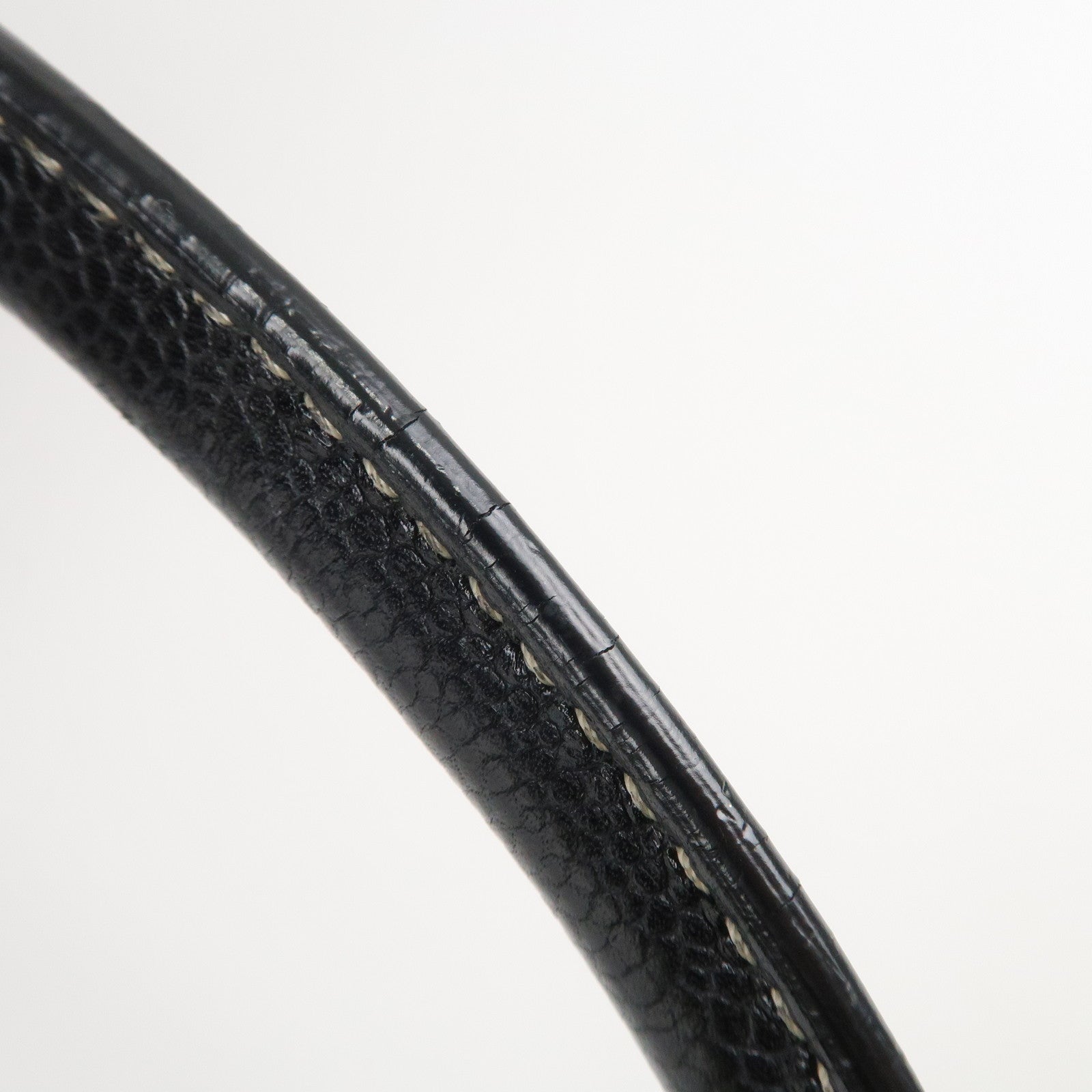 CHANEL COCO Travel PVC Leather Boston Bag Black Silver HDW Used