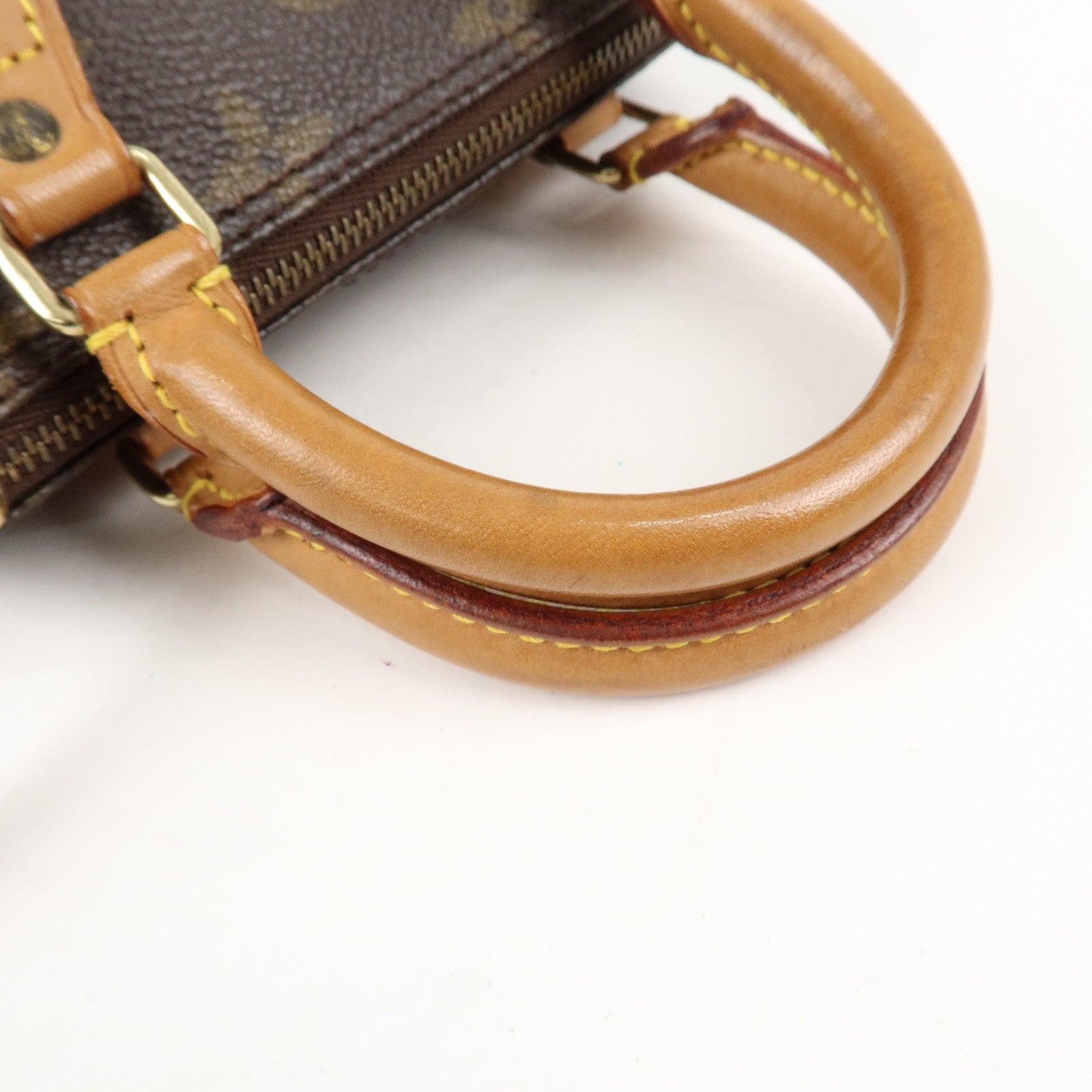 Louis Vuitton Monogram Mini Speedy Hand Bag Brown M41534 Used