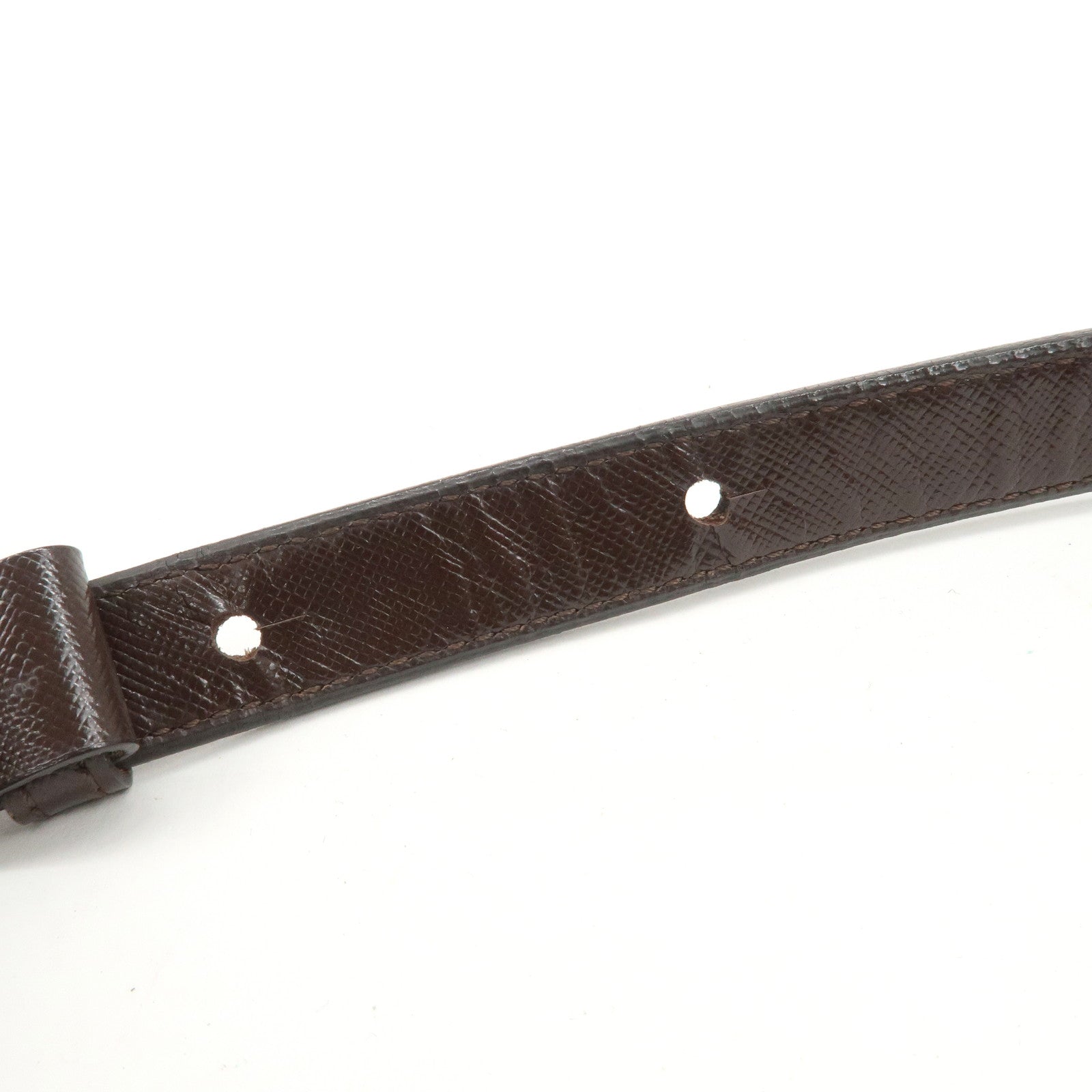 BURBERRY Nylon Leather Nova Plaid Shoulder Hand Bag Beige Black Used