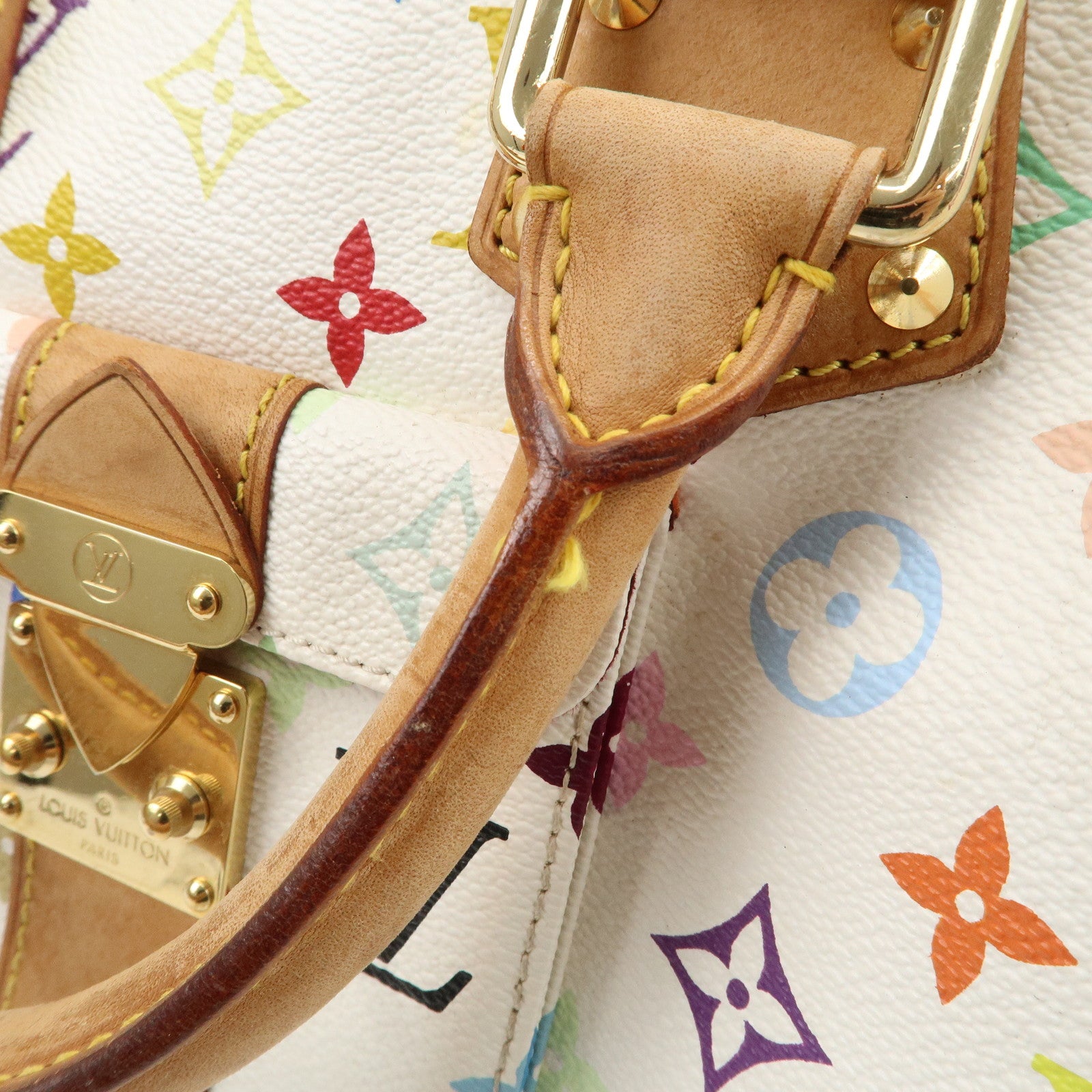 Louis Vuitton Monogram Multicolor Speedy 30 Hand Bag M92643 Used