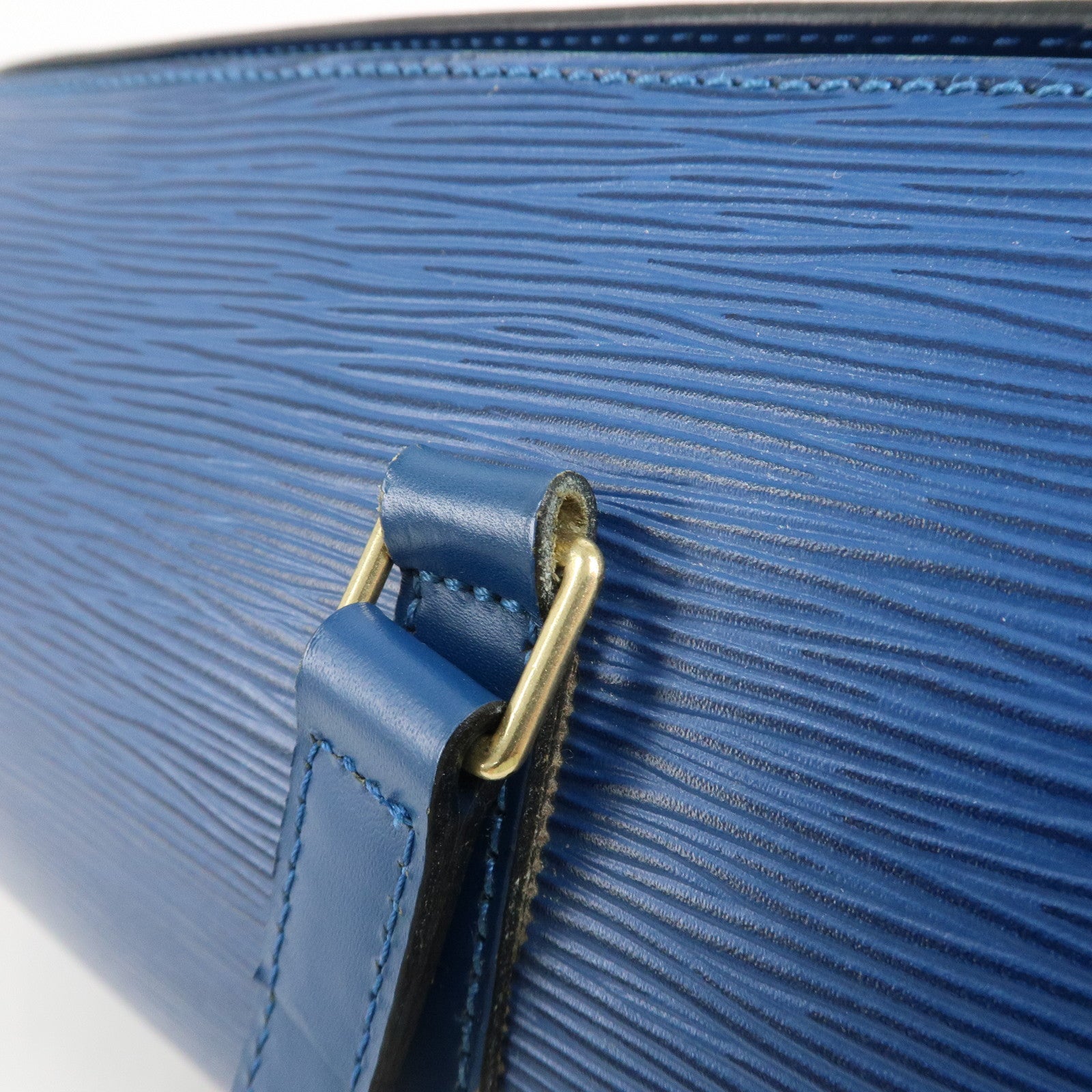 Louis Vuitton Epi Soufflot Shoulder Bag Hand Bag Blue M52225 Used