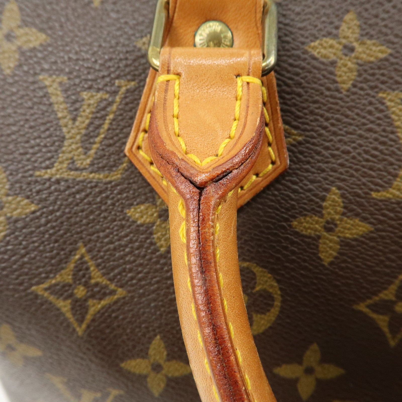 Louis Vuitton Monogram Speedy 25 Hand Bag Boston Bag M41528 Used