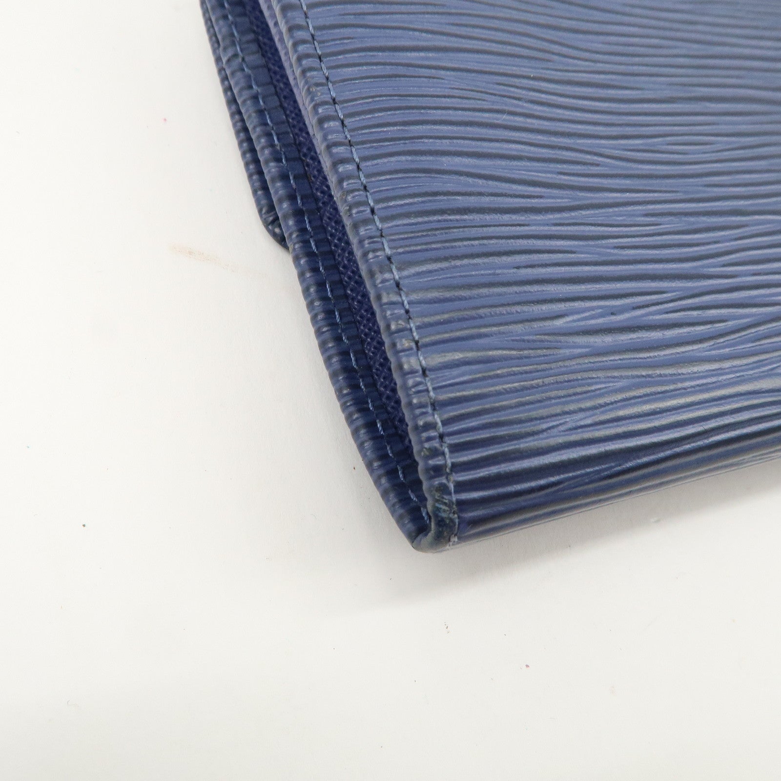 Louis Vuitton Epi Porte Monnaie Credit Wallet Toledo Blue M6359G Used