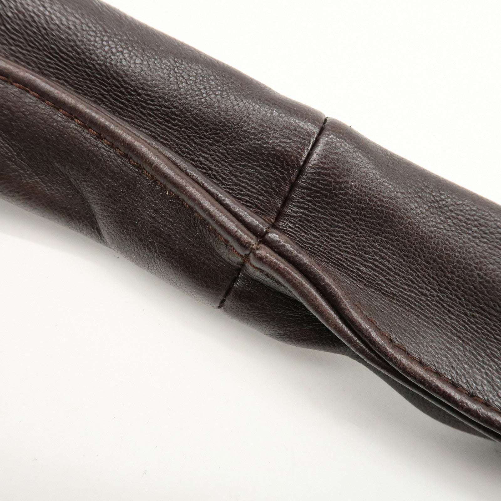 BOTTEGA VENETA Hobo Intrecciato Leather Shoulder Bag Brown 115654 Used