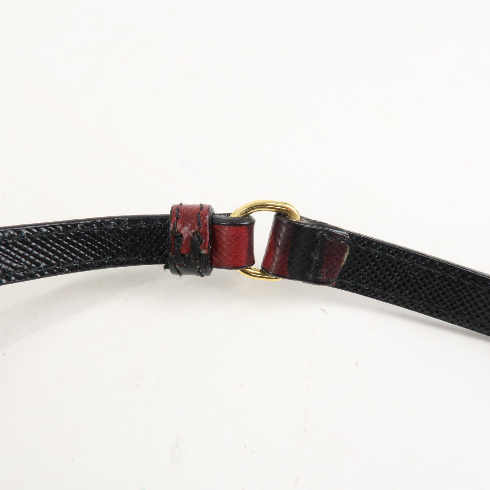 PRADA Saffiano Leather Shoulder Long Wallet Camouflage 1M1437 Used