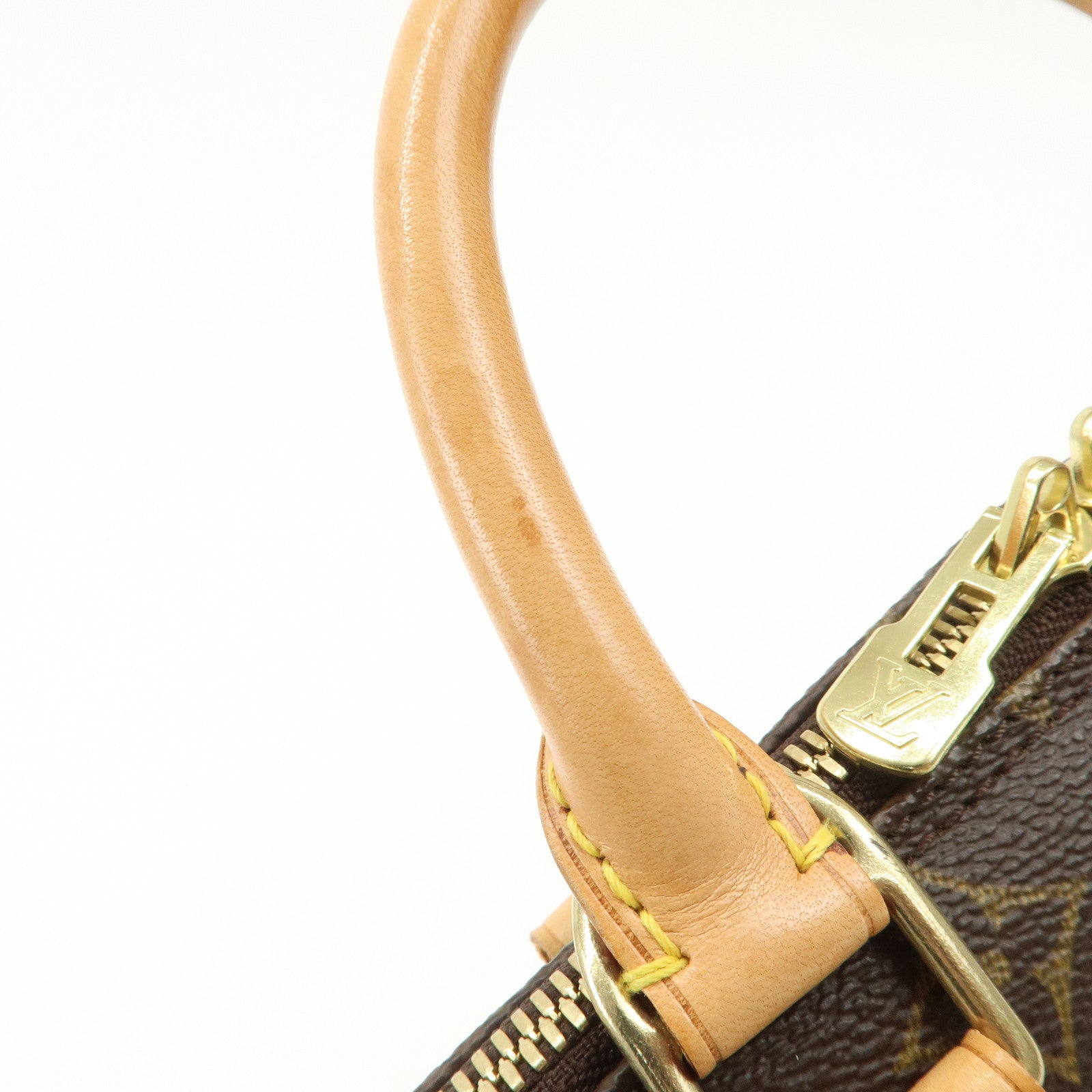 Louis Vuitton Monogram Alma Hand Bag Brown M51130 Used