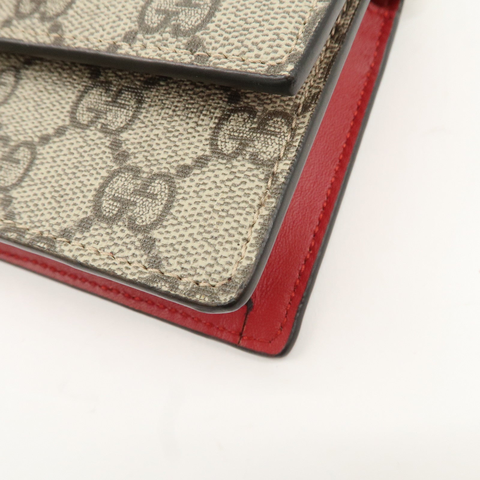 GUCCI GG Supreme Leather Cherry Chain Shoulder Bag 481291 Used