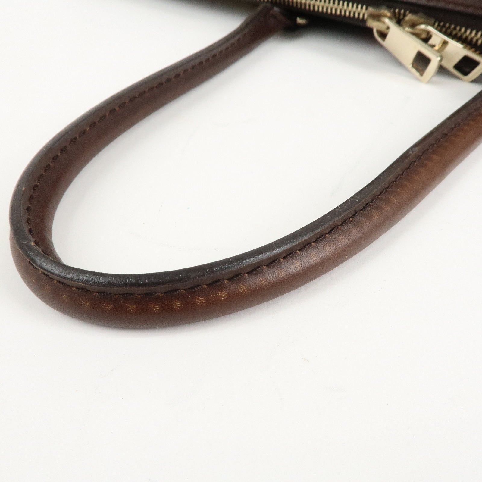 GUCCI Sherry GG Canvas Leather Tote Bag Beige Brown 257341 Used