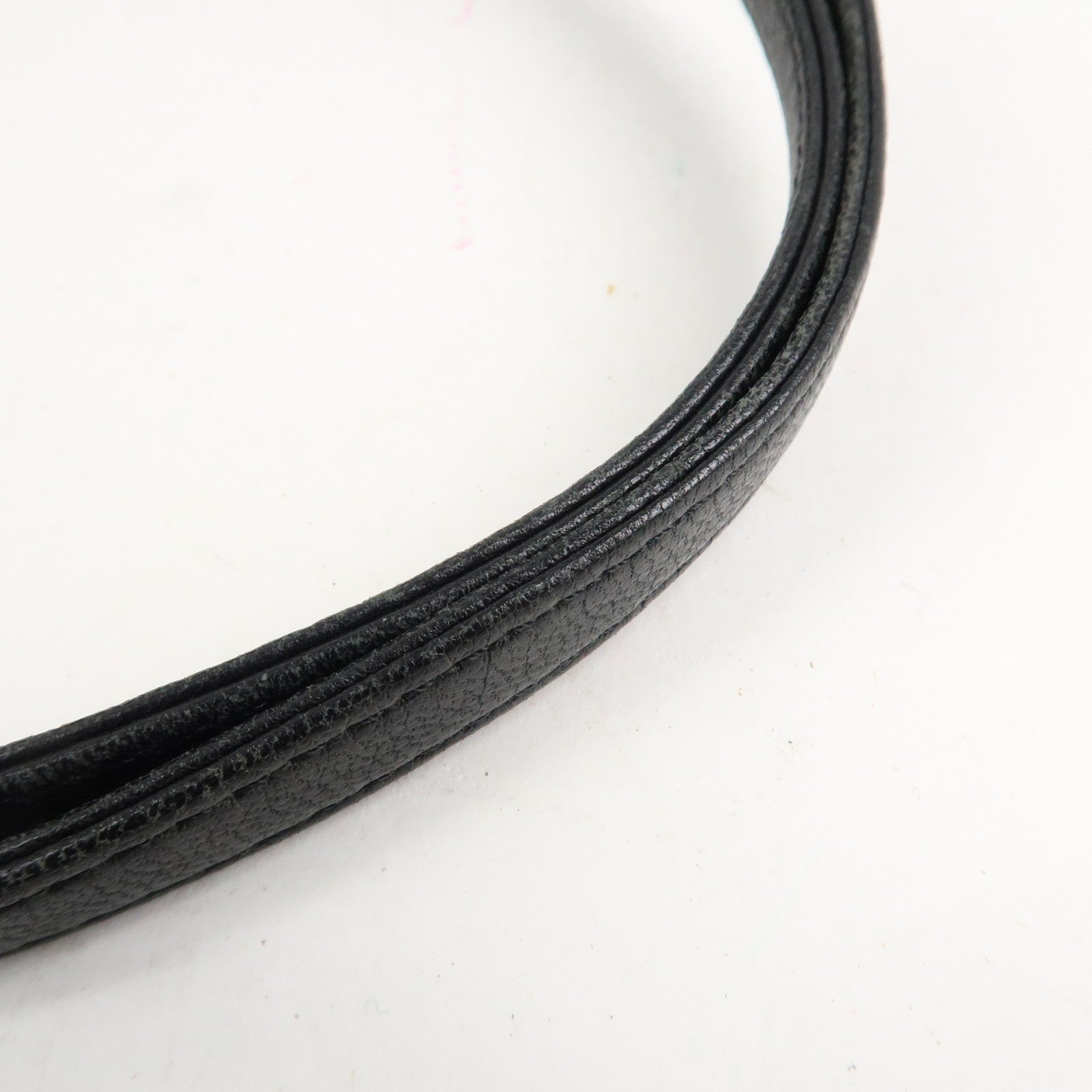 LOEWE Anagram Leather Shoulder Bag Tote Bag Black Used