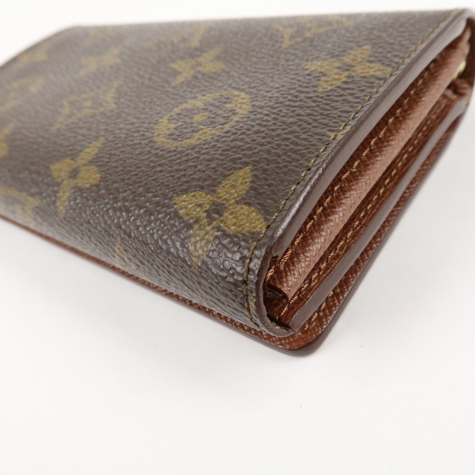 Louis Vuitton Monogram Porte Monnaie Billets Tresor Wallet M61730 Used