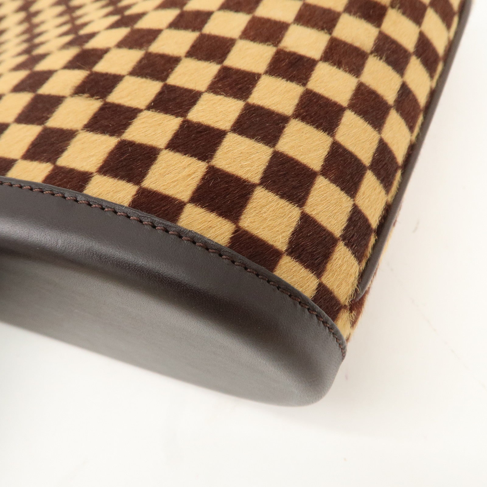 Louis Vuitton Damier Sauvage Impala Hand Bag Brown M92133 Used