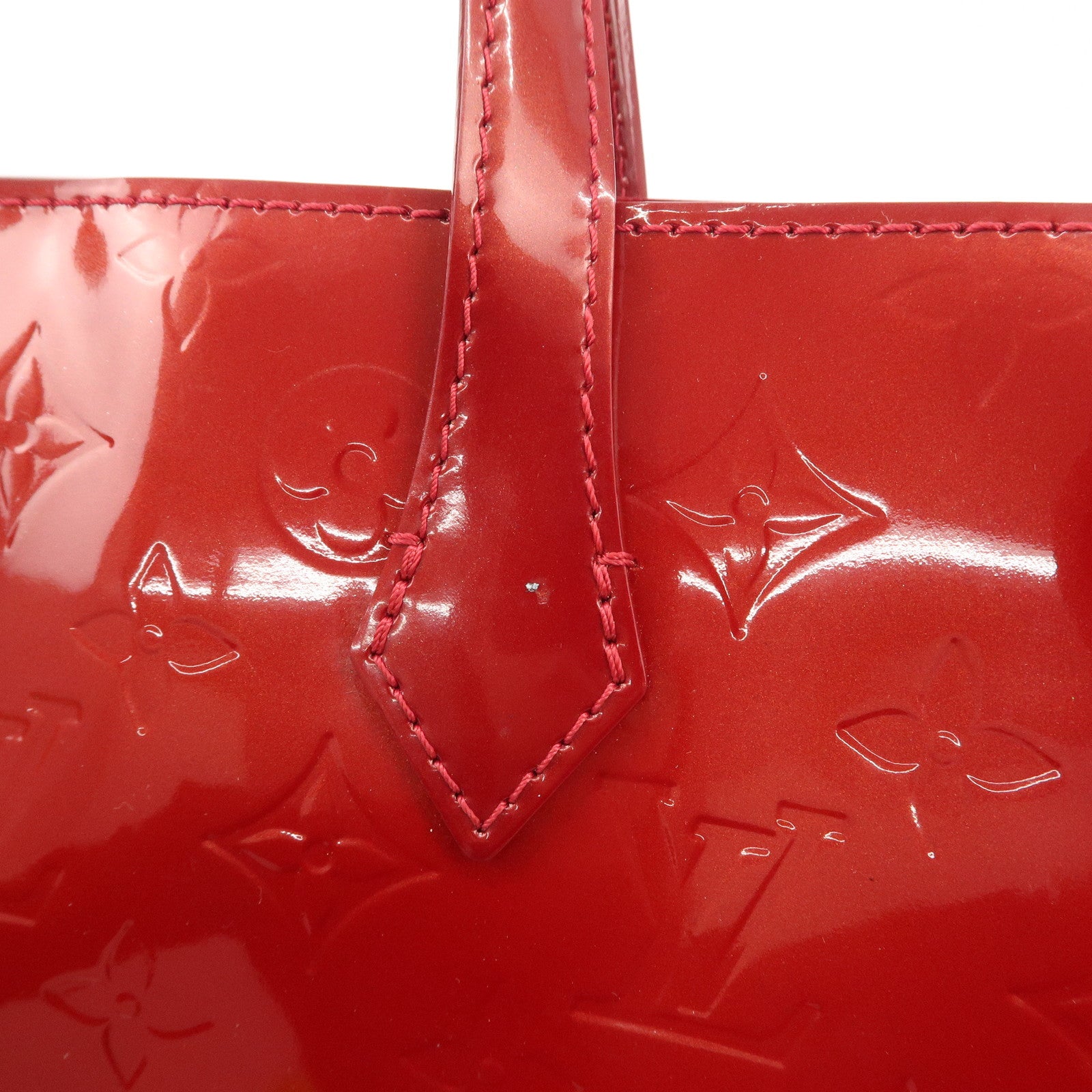 Louis Vuitton Monogram Vernis Wilshire PM Pomme d'Amour M93642 Used