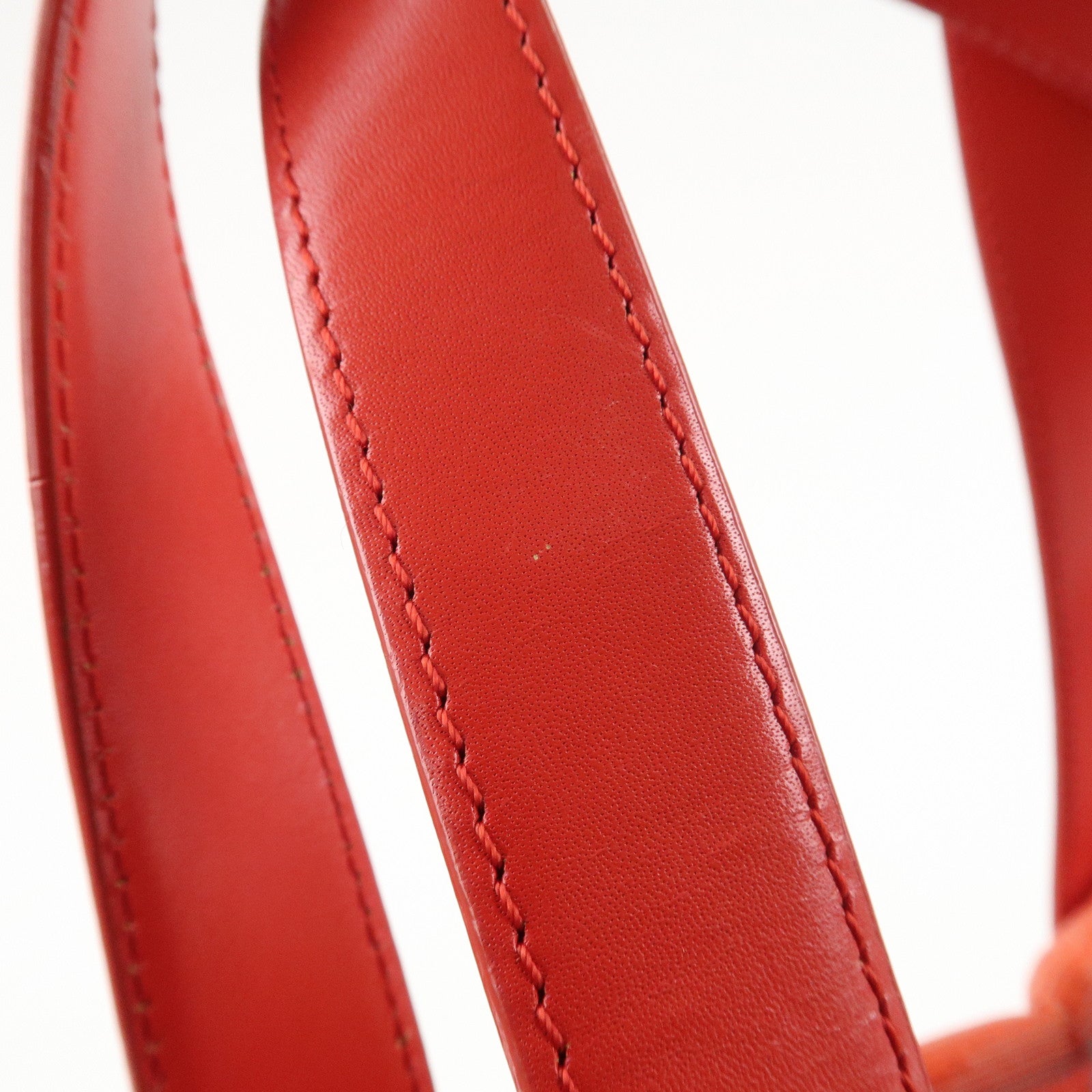 CHANEL New Travel Line Nylon Jacquard Leather Tote Bag Red A15991 Used