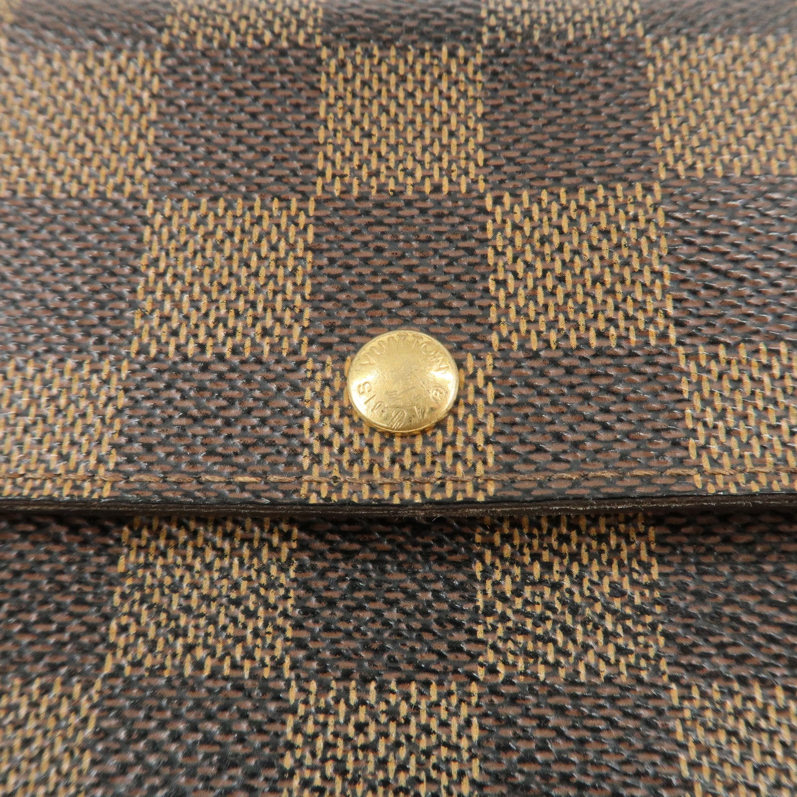 Louis Vuitton Damier Porte Monnaie Cult Credit Long Wallet N61724 Used