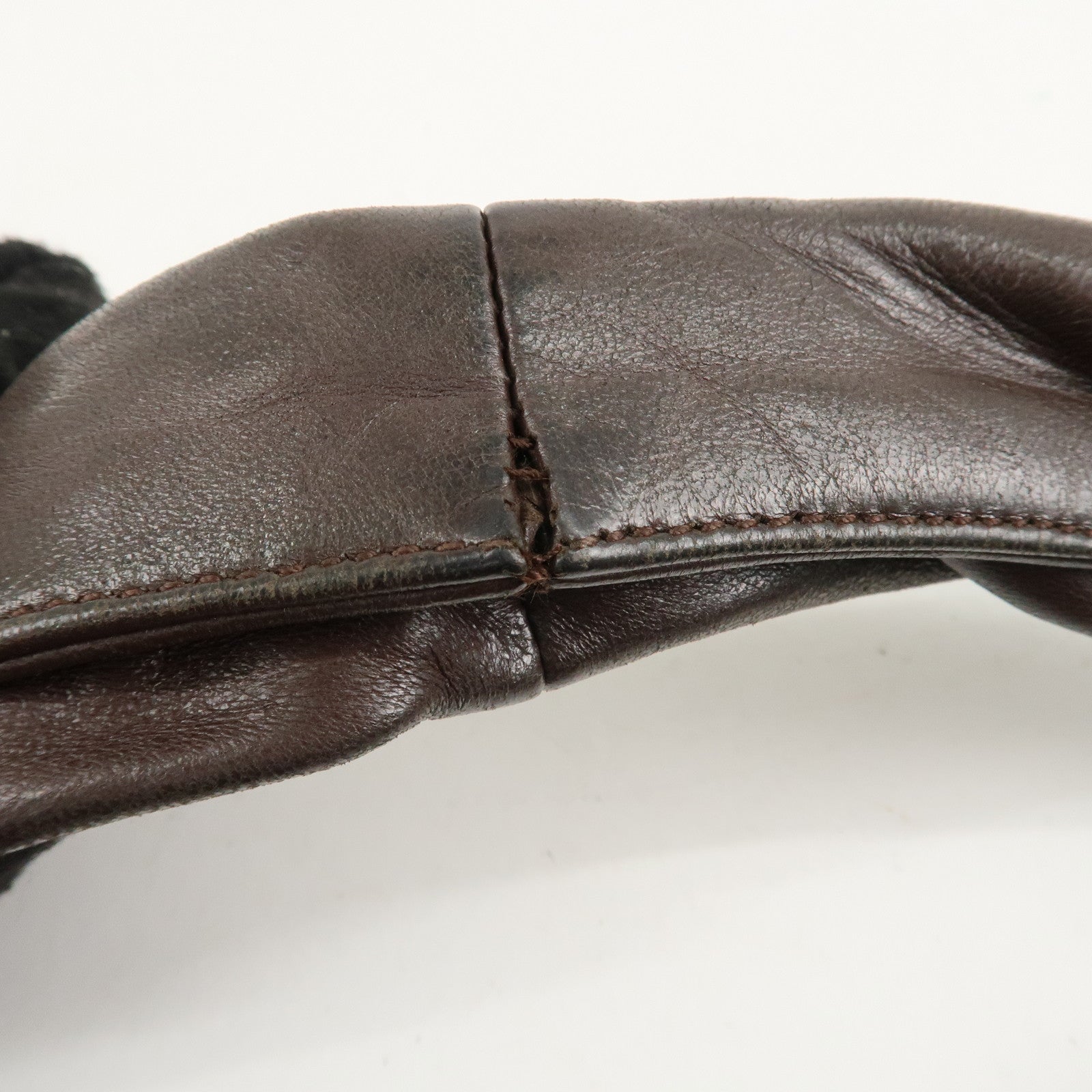 BOTTEGA VENETA Hobo Intrecciato Leather Shoulder Bag Brown 115653 Used