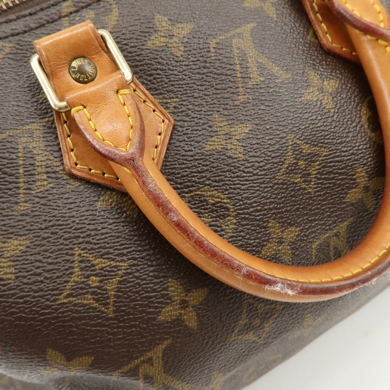 Louis Vuitton Monogram Speedy 25 Hand Bag Boston Bag M41528 Used