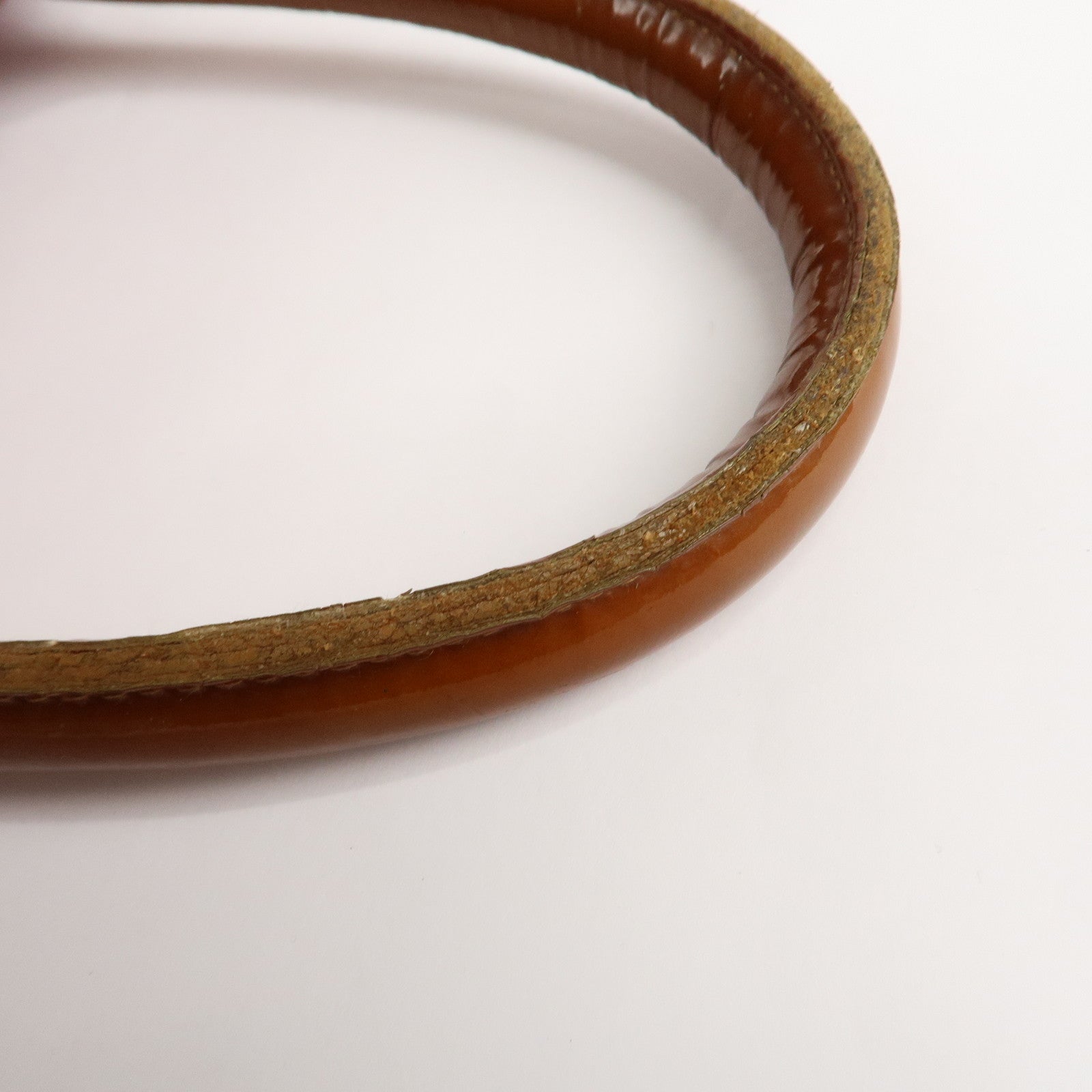 CHANEL Matelasse Caviar Skin Patent Boston Bag Hand Bag Red Used