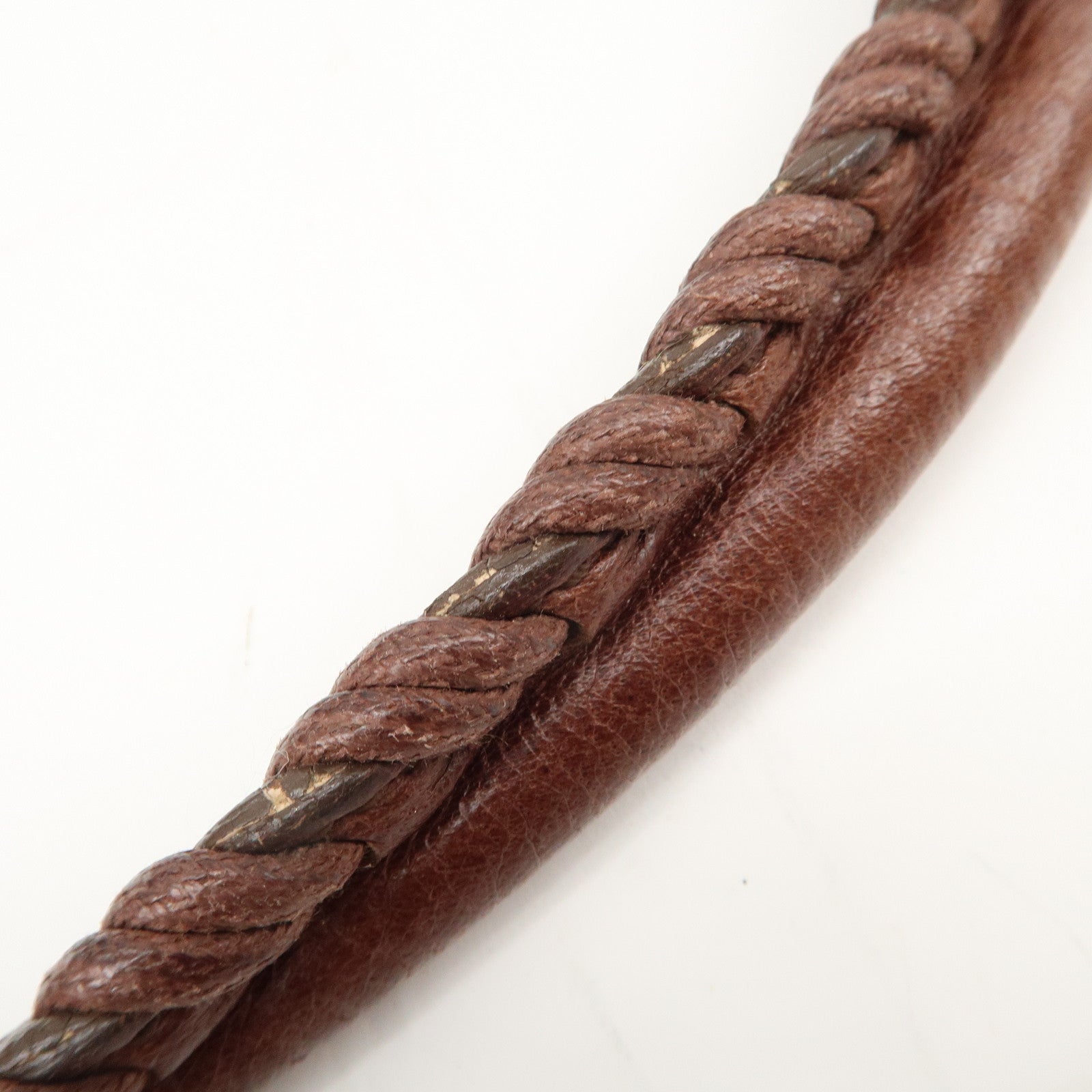 BALENCIAGA Leather Shoulder Bag Brown 497717 Used