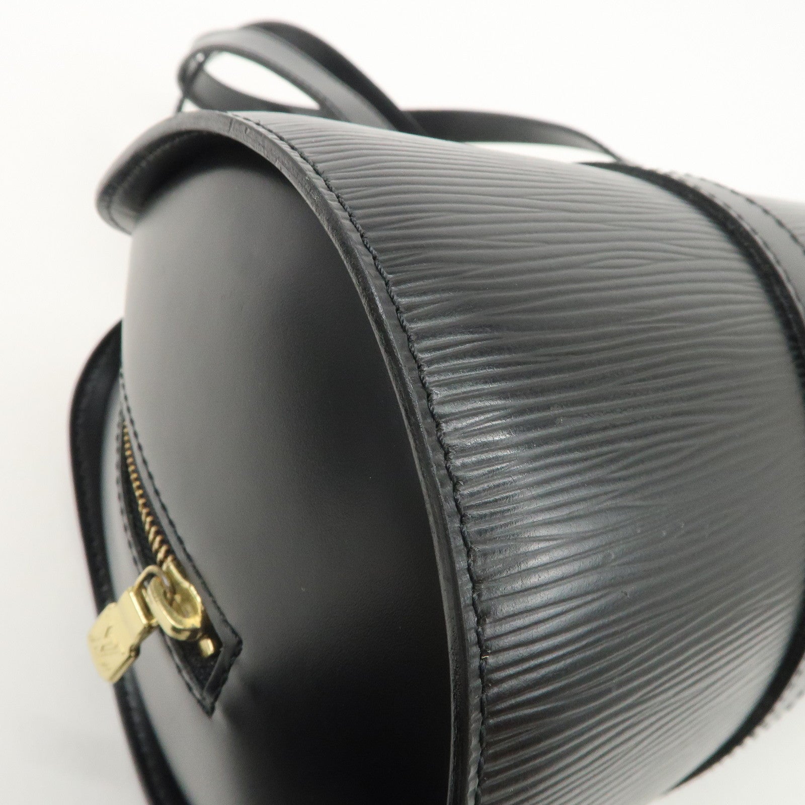 Louis Vuitton Epi Soufflot & Pouch Hand Bag Noir Black M52862 Used