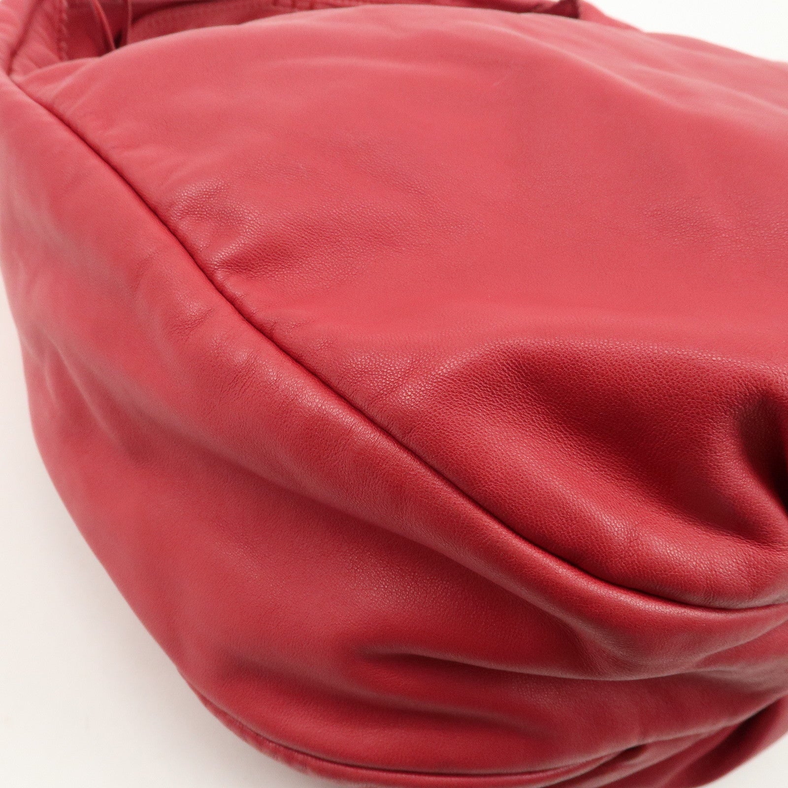 LOEWE Anagram Nappa Leather Viento One Shoulder Bag Pink Used