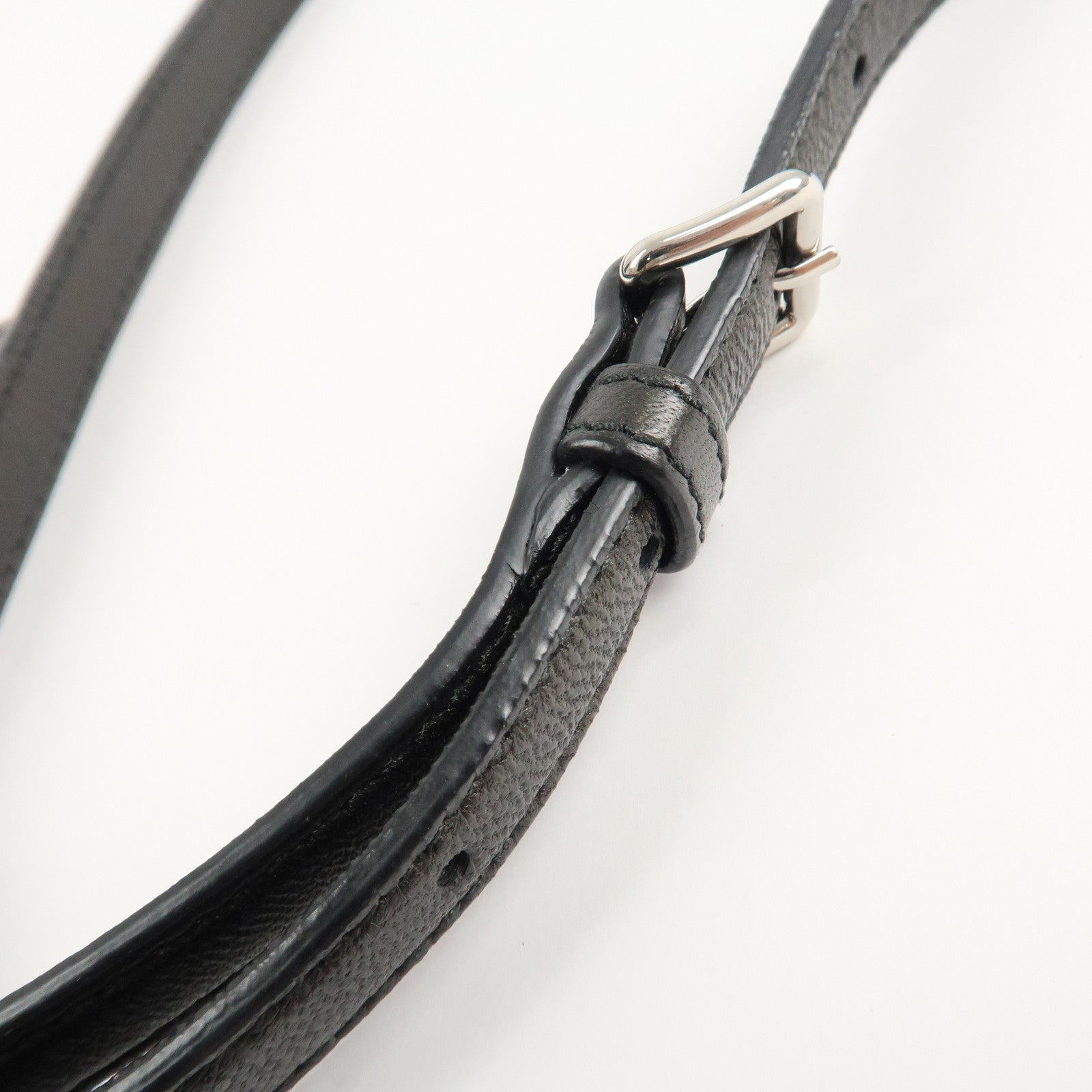 MIU MIU Matelasse Leather 2WAY Bag Hand Bag Black RN0896 Used