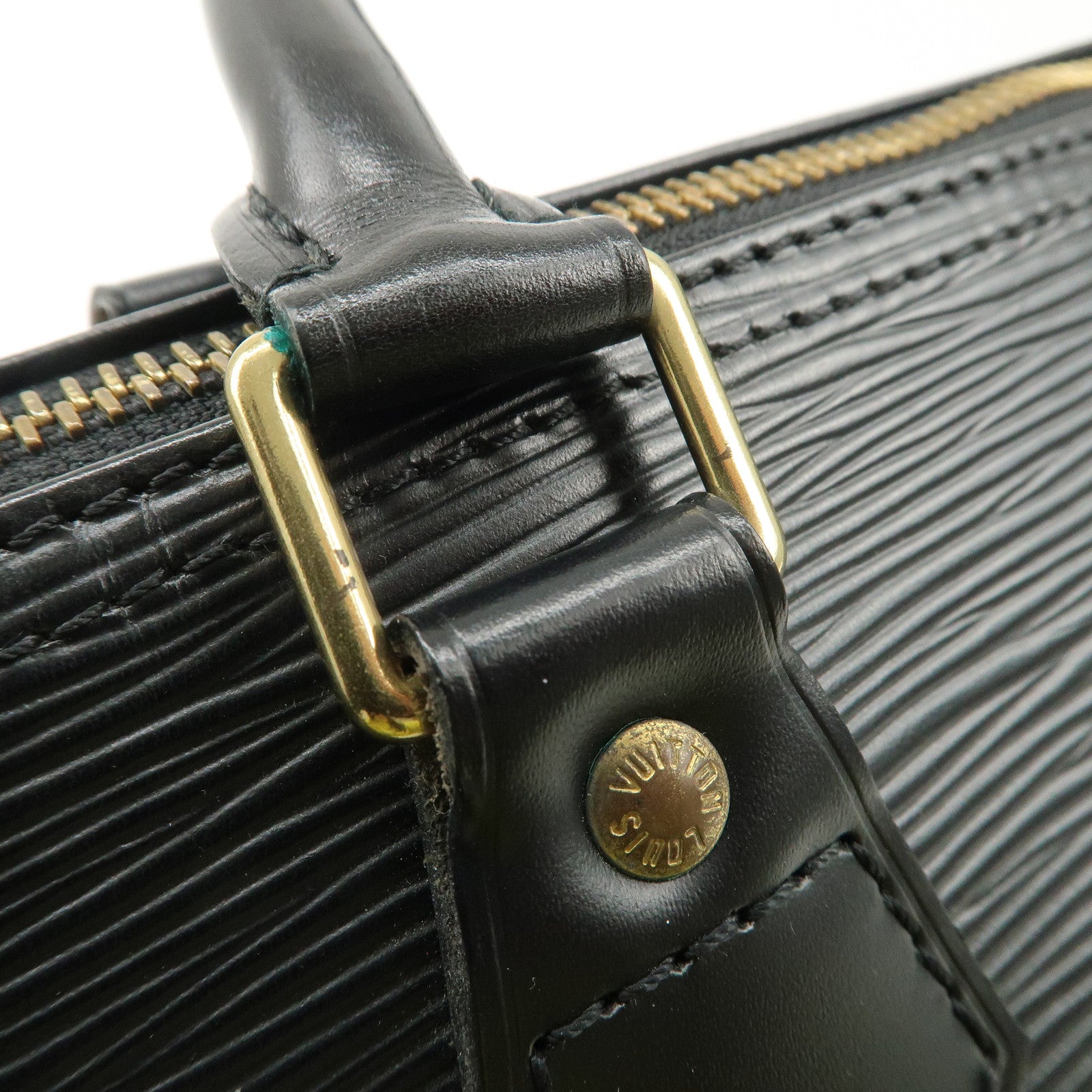 Louis Vuitton Epi Speedy 30 Leather Hand Bag Black M59022 Used