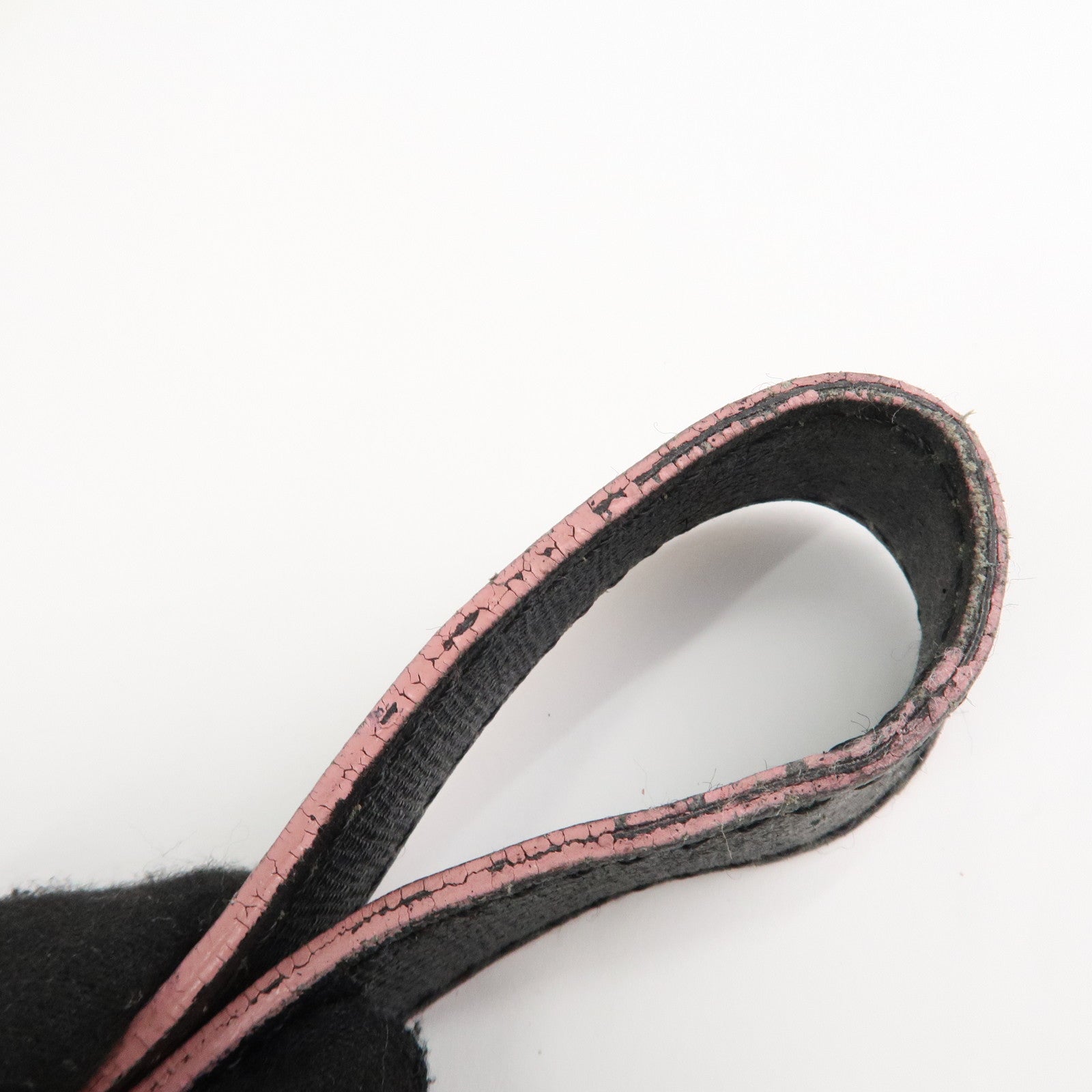 FENDI Zucchino Canvas Leather Tote Bag Black 8BH220 Used