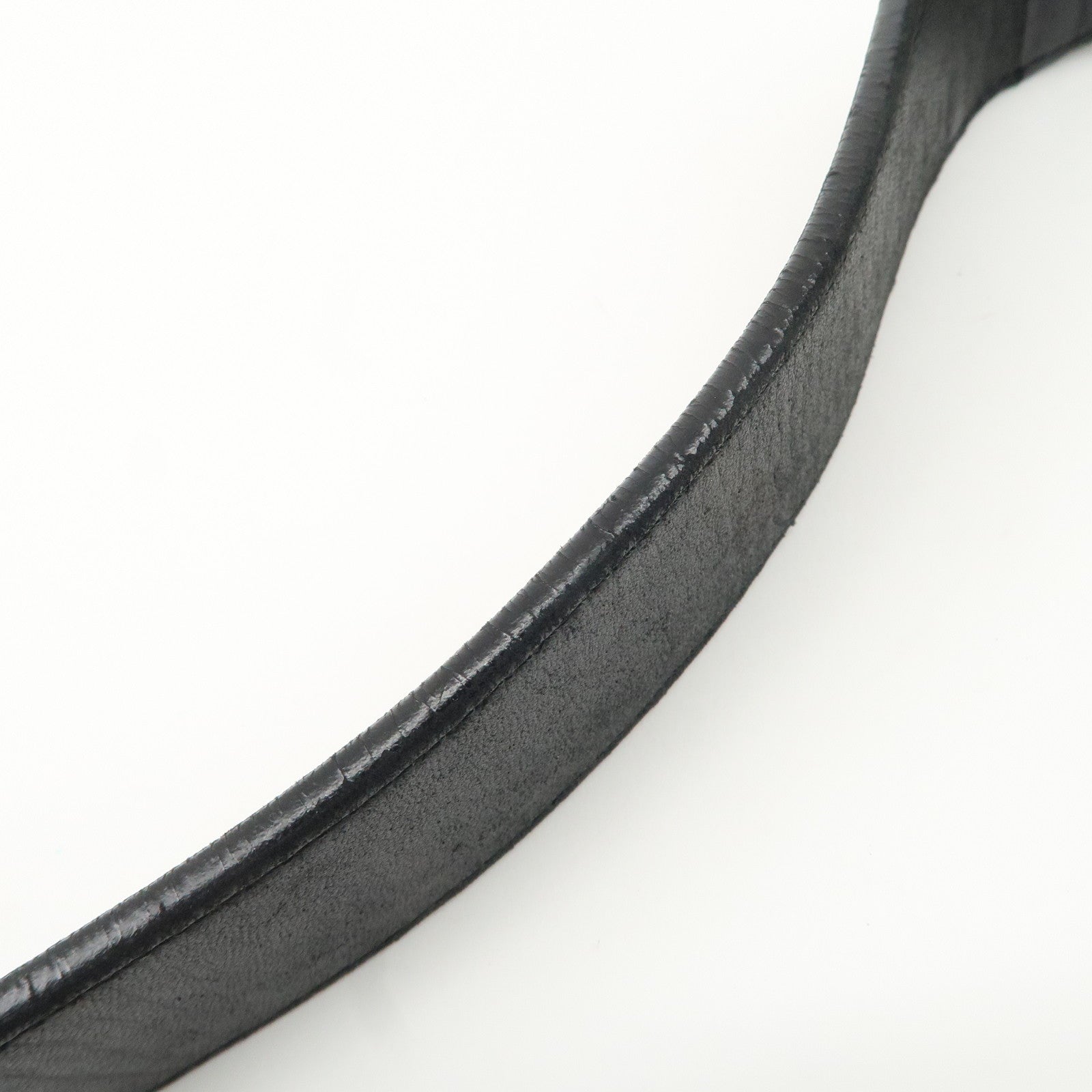 LOEWE Leather Shoulder Bag Black Used