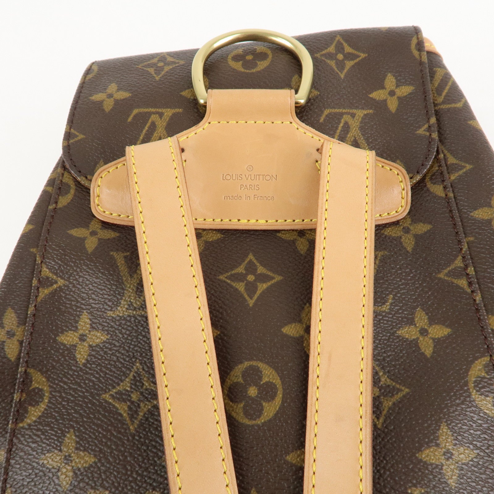Louis Vuitton Monogram Montsouris MM Back Pack Bag M51136 Used